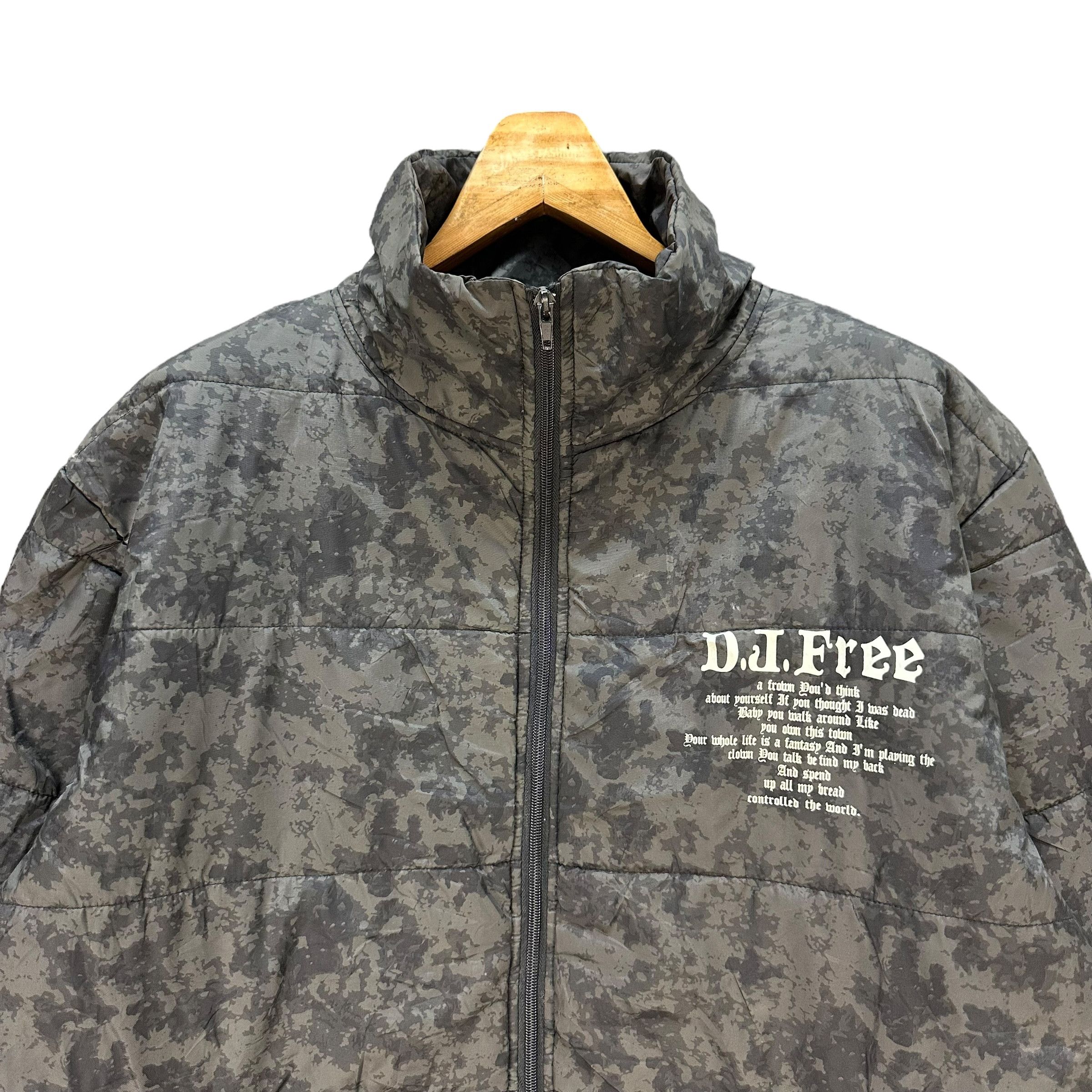 Japanese Brand Dj Free Graphics Puffer Jacket #A33-0772 Size US XL / EU 56 / 4 - 5 Thumbnail