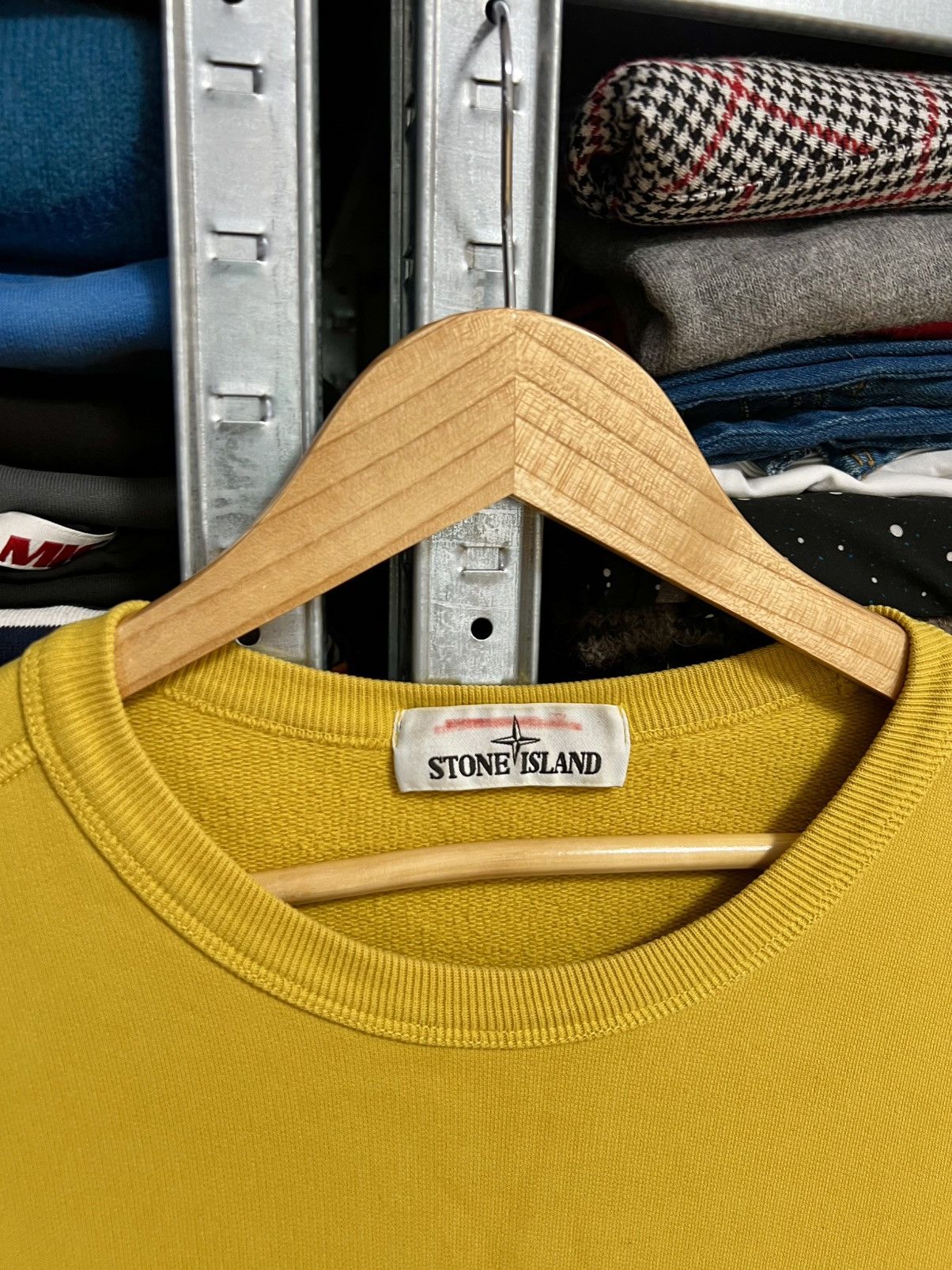 Stone Island Men’s Stone Island Crewneck Yellow Sweatshirt Casual Size L Size US L / EU 52-54 / 3 - 5 Thumbnail