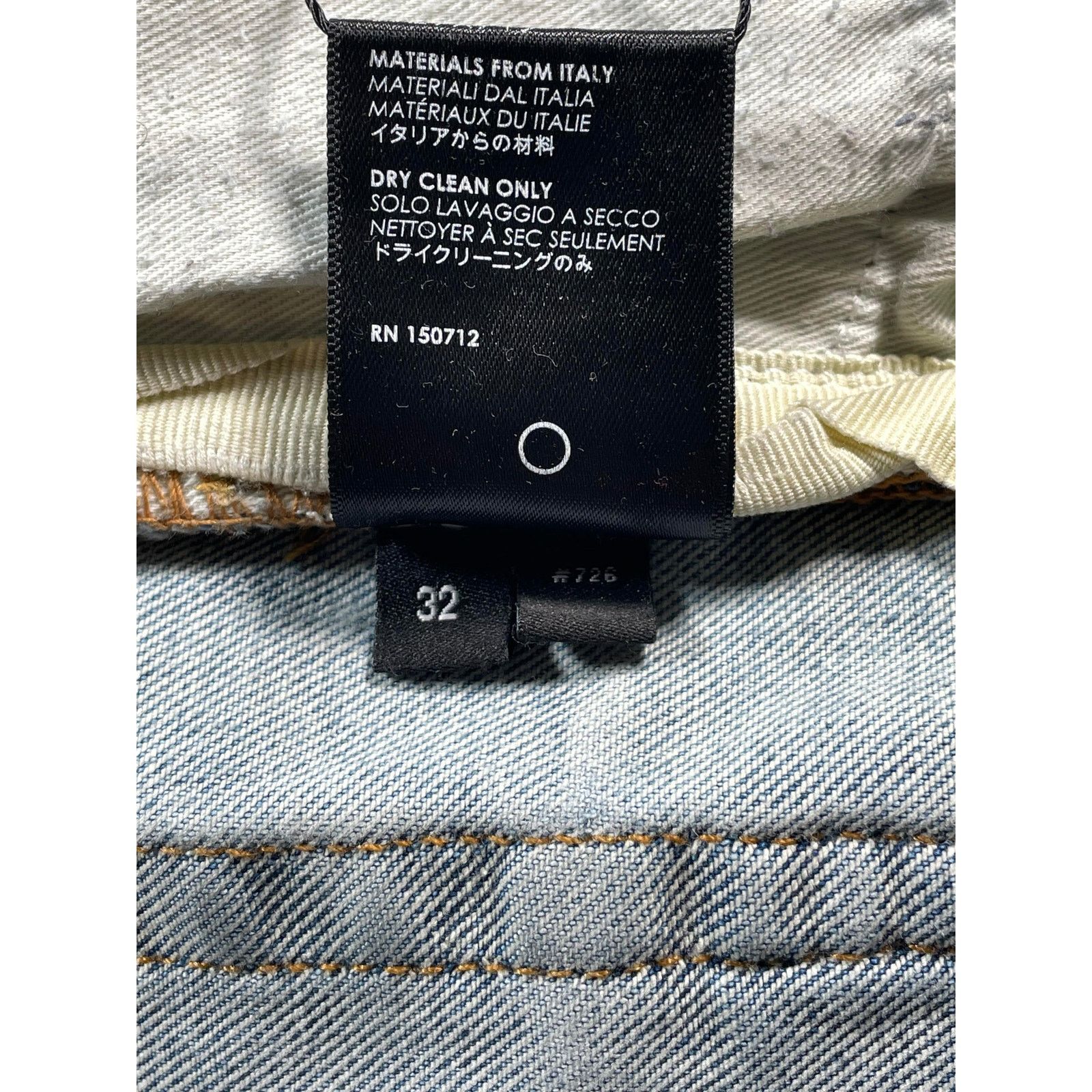 Amiri Amiri 'Art Patchwork' Light Wash Jeans Size US 32 / EU 48 - 5 Thumbnail