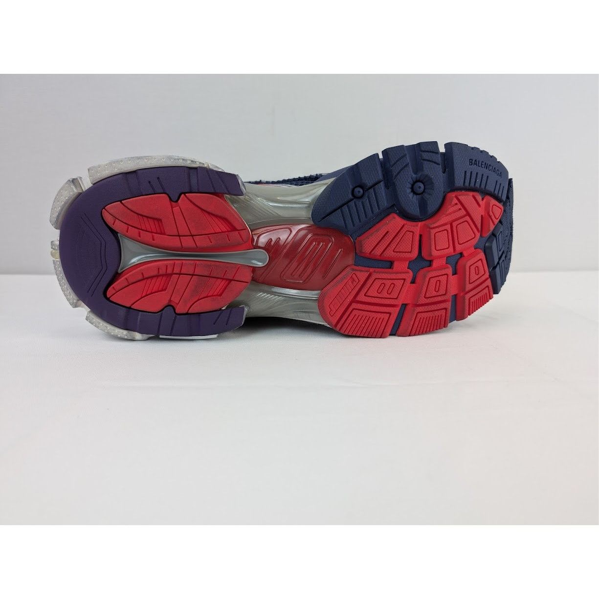Balenciaga o1rshd1 Mesh Rubber Runner in Navy/Red/Grey Size US 11 / EU 44 - 10 Thumbnail