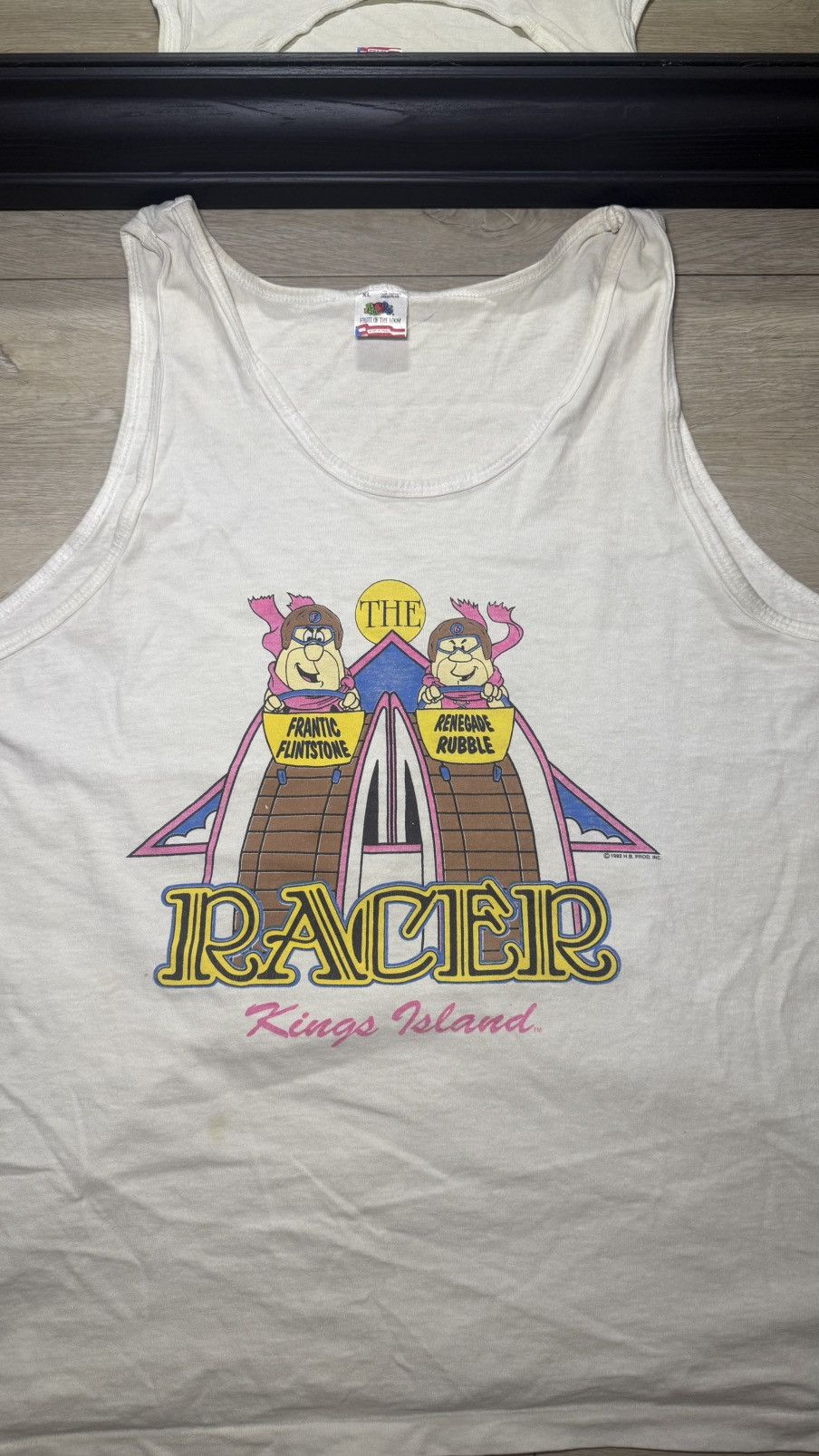 Fruit Of The Loom Vintage / Y2K Kings Island The Racer Rollercoaster Tank Top Size US XL / EU 56 / 4 - 2 Thumbnail