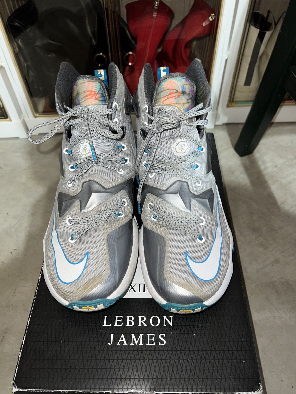 Nike Nike Lebron 13 Blue Lagoon - Size 9.5 Size US 9.5 / EU 42-43 - 7 Thumbnail