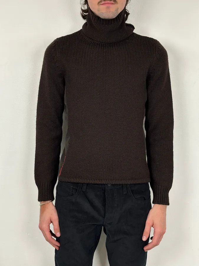 Prada 2000s Prada Brown Wool Turtleneck Sweater Size XS / US 0-2 / IT 36-38 - 2 Thumbnail