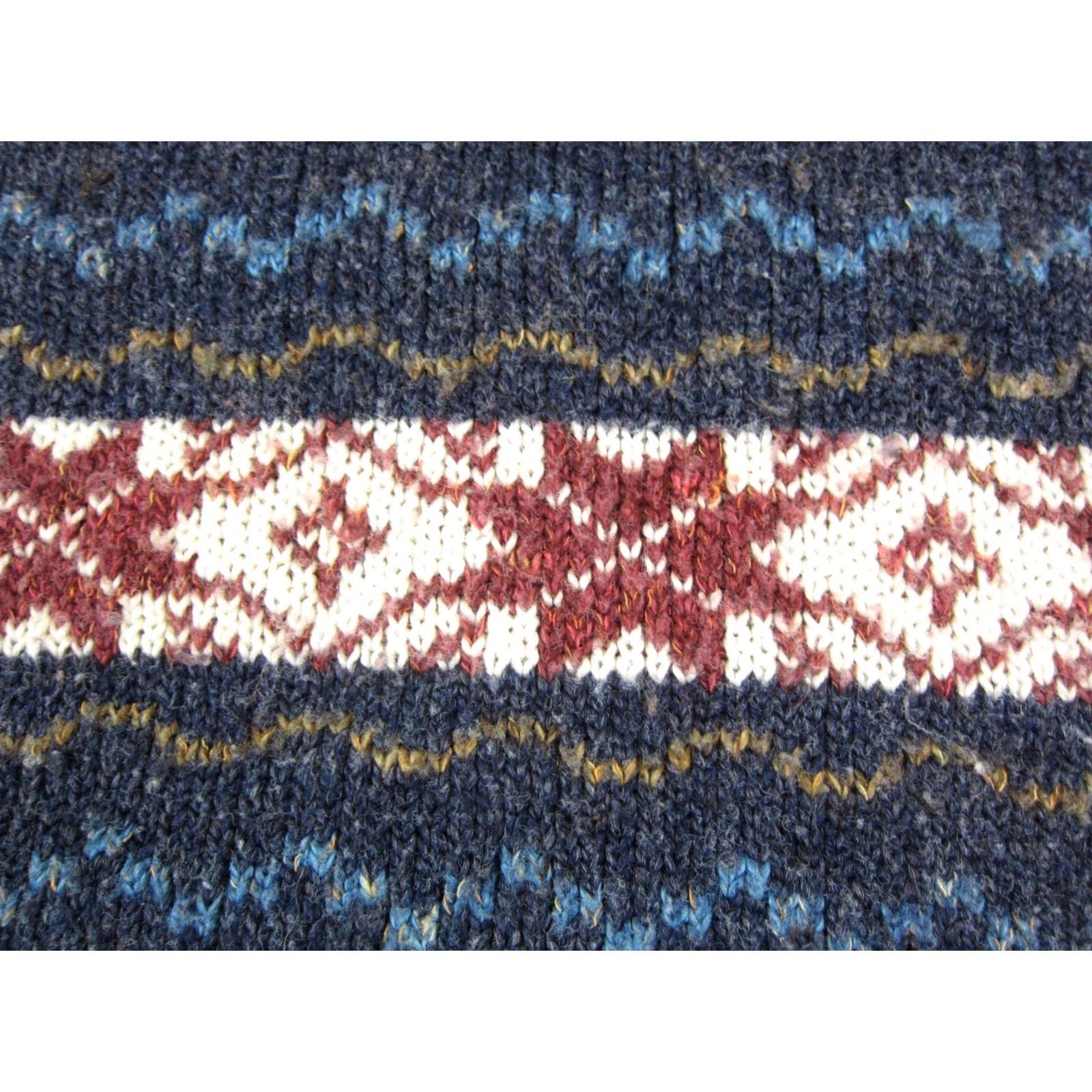 Vintage Vintage St. Johns Bay Sweater Womens 1X Blue Acrylic Wool Fair Isle 80s Knit Swing 80s Holiday Mens Women Boys Girls Size XL / US 12-14 / IT 48-50 - 4 Thumbnail