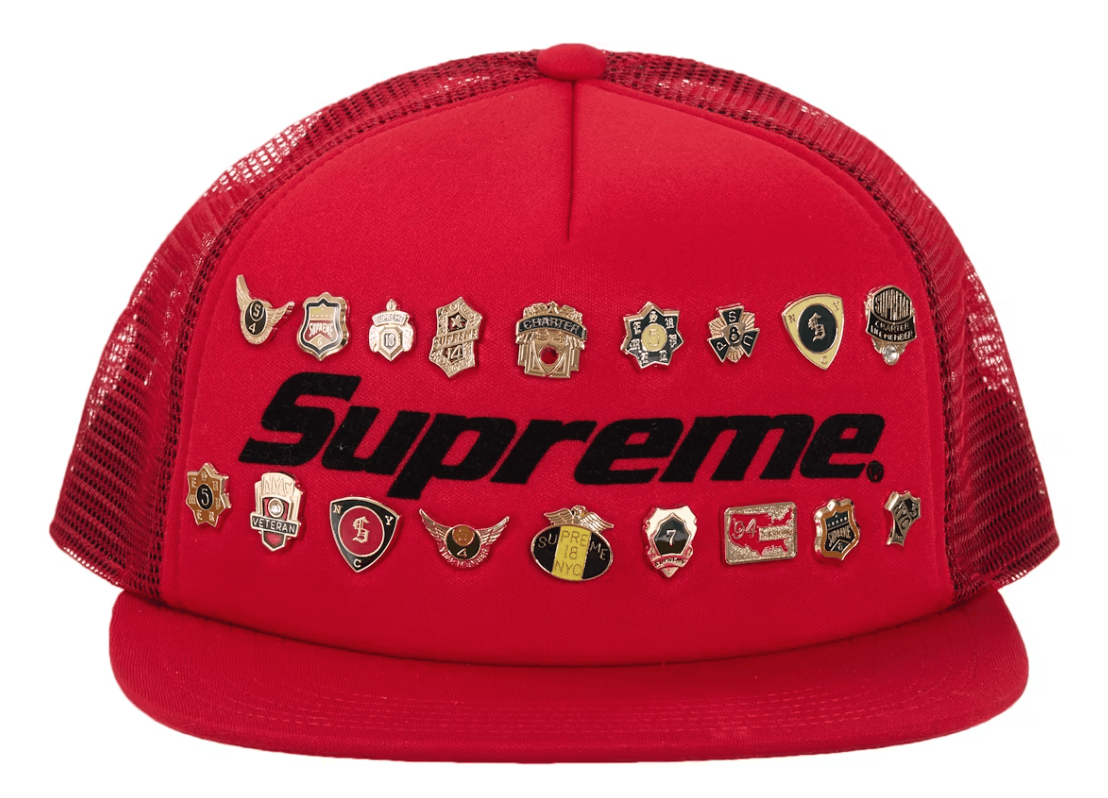 Supreme Supreme Pins Mesh Back 5-Panel Red Size ONE SIZE - 1 Thumbnail
