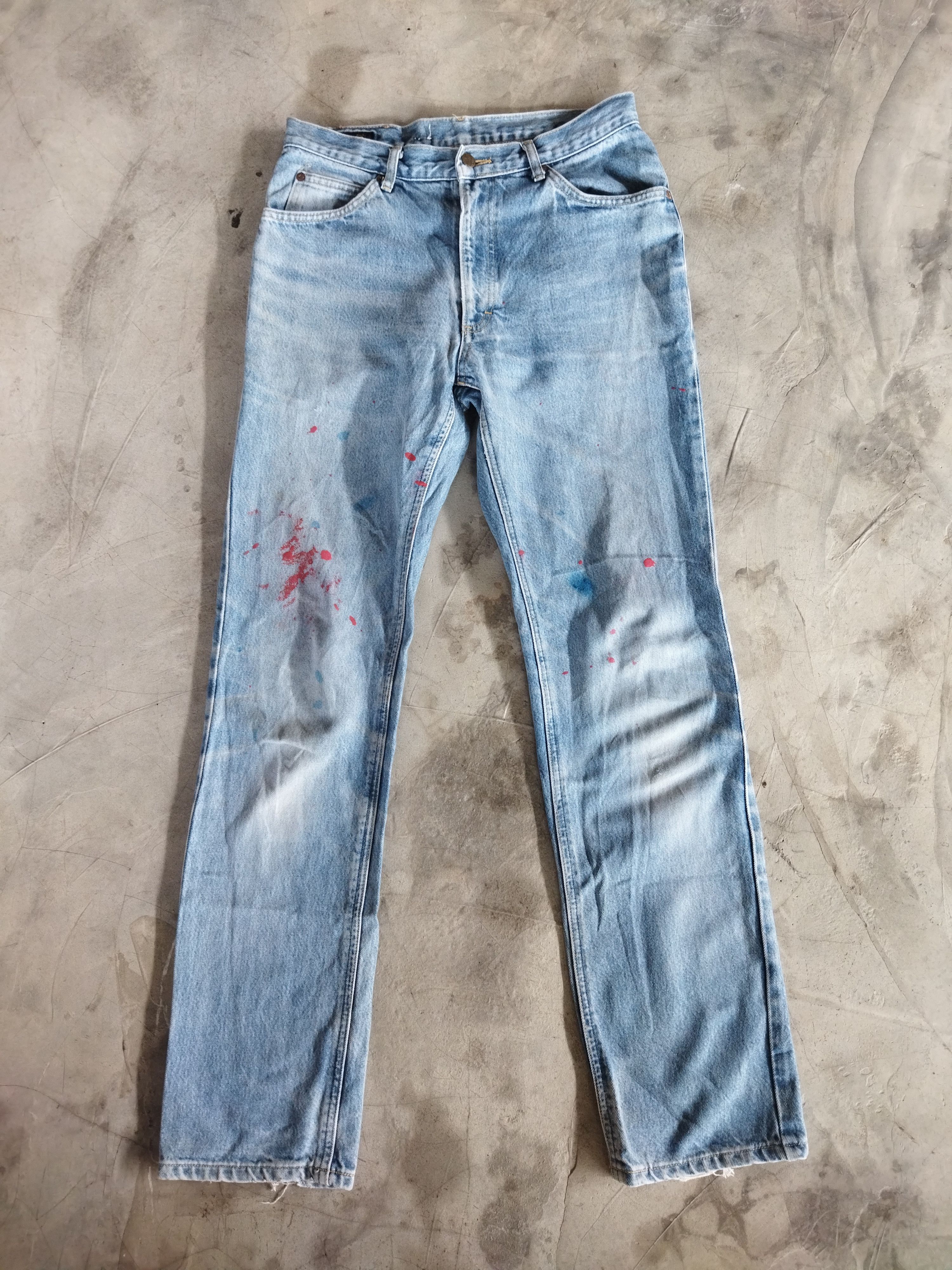 Lee × Vintage VINTAGE LEE RIDERS FADED BLUE JEANS PANTS Size US 31 - 1 Thumbnail