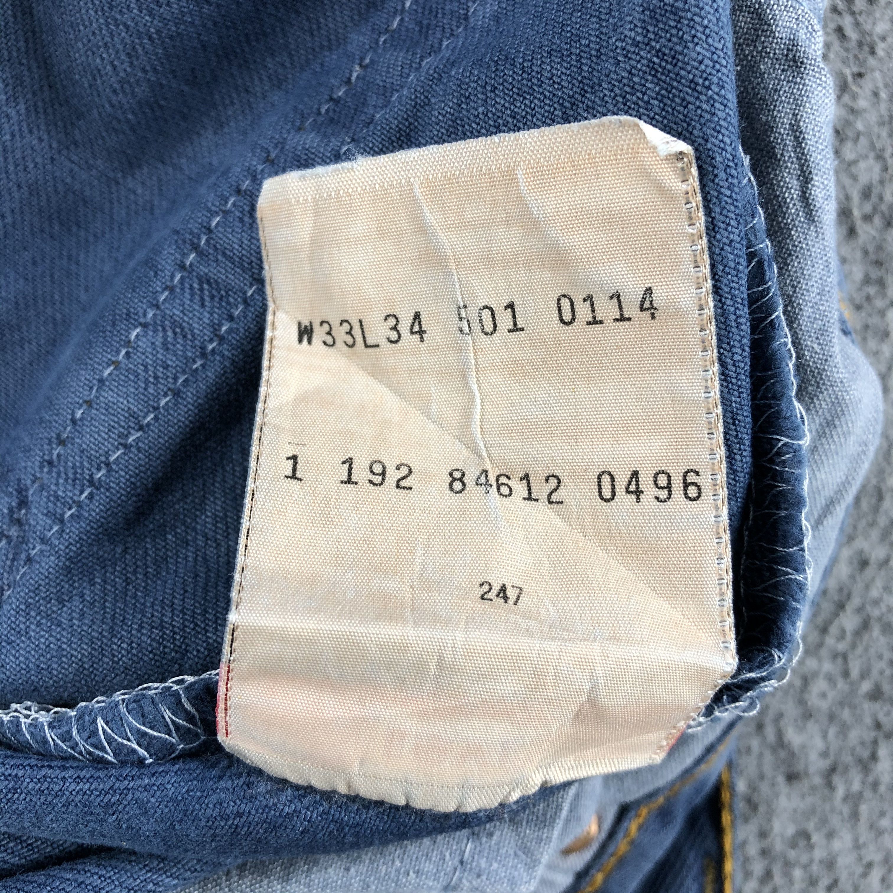 Levi's 90s Vintage Blue Wash Levis 501 Jeans-J1482 Size US 32 / EU 48 - 12 Thumbnail