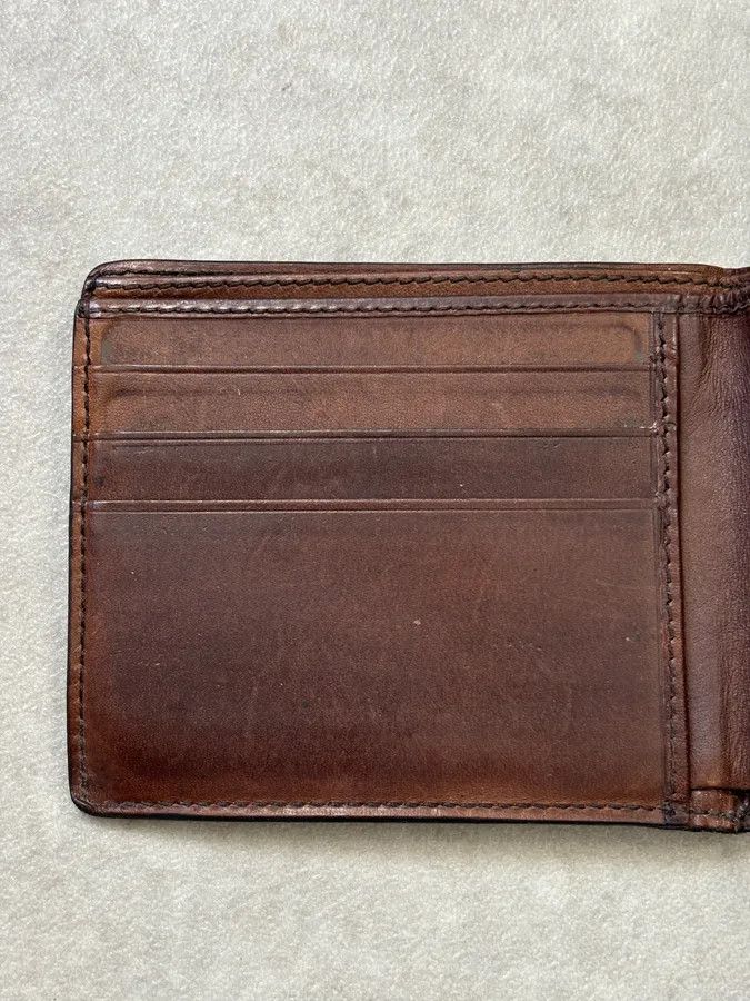 Gucci Gucci Brown Leather Embossed Bifold Wallet Size ONE SIZE - 3 Thumbnail