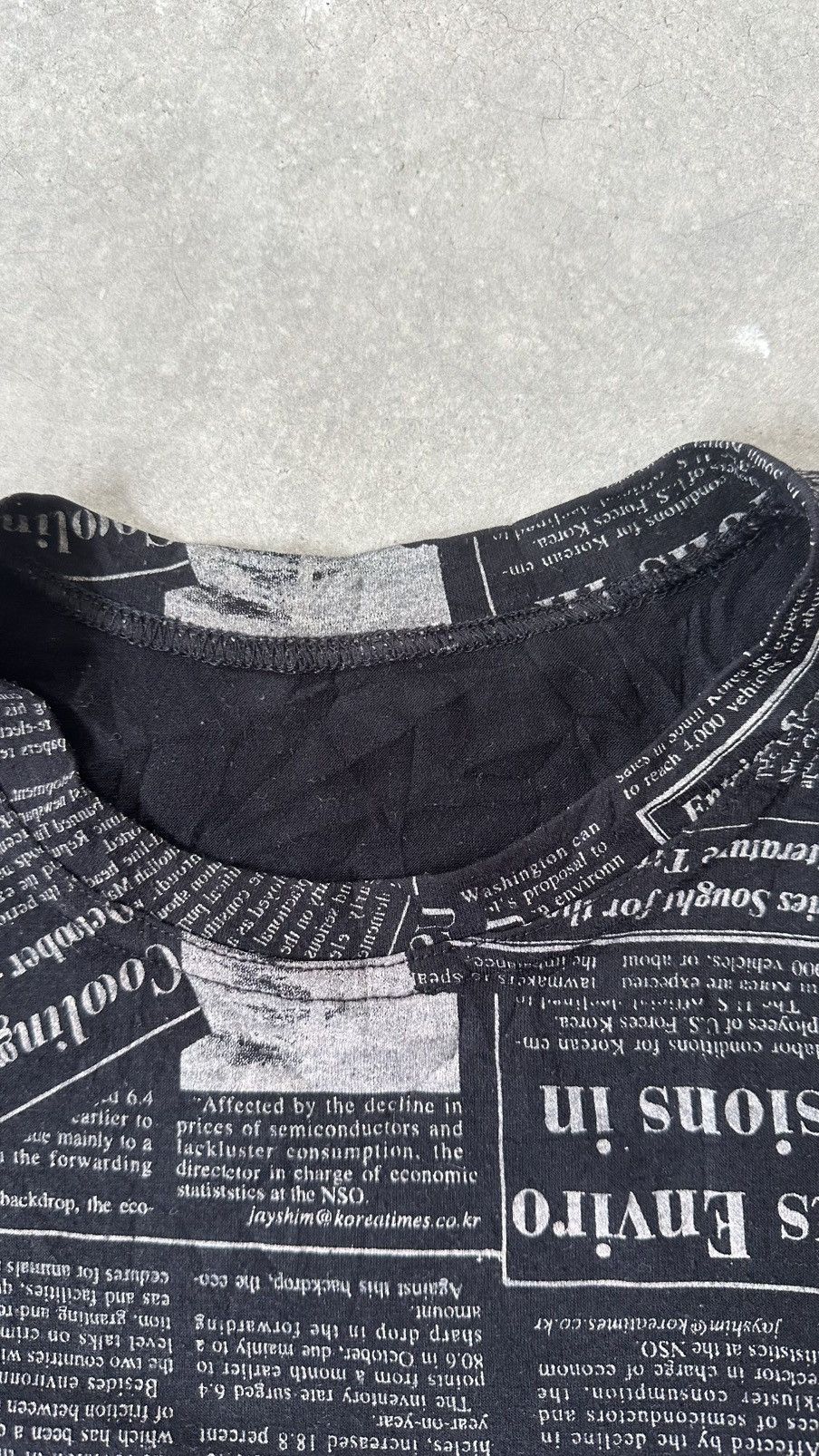 Japanese Brand NEWSPAPER AMERICA TEE Size US M / EU 48-50 / 2 - 4 Thumbnail