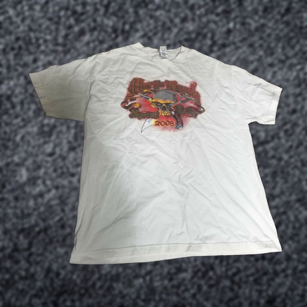 Doublet MENS XL Myrtle Beach Spring Rally 2008 Skull Double Sided T Shirt Size US XL / EU 56 / 4 - 1 Thumbnail