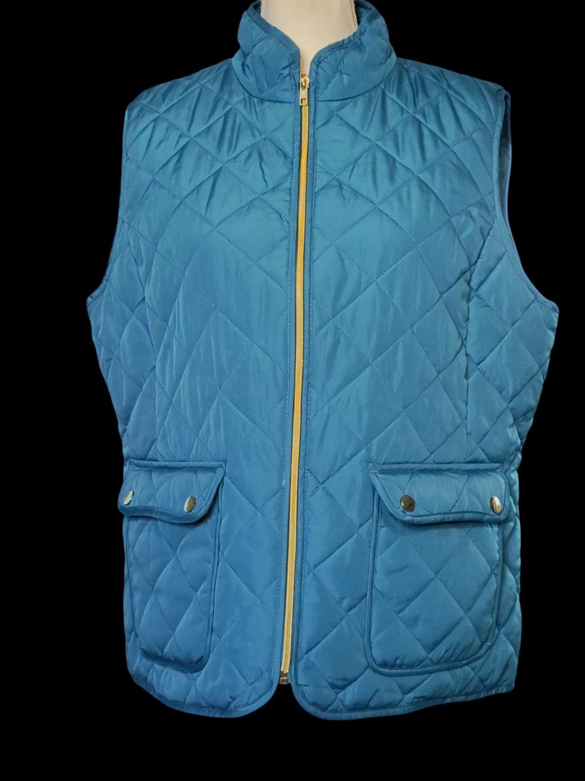 St. Johns Bay St. John's Bay Quilted Women's Vest w/Front Pockets & Zipper Size XL / US 12-14 / IT 48-50 - 3 Thumbnail