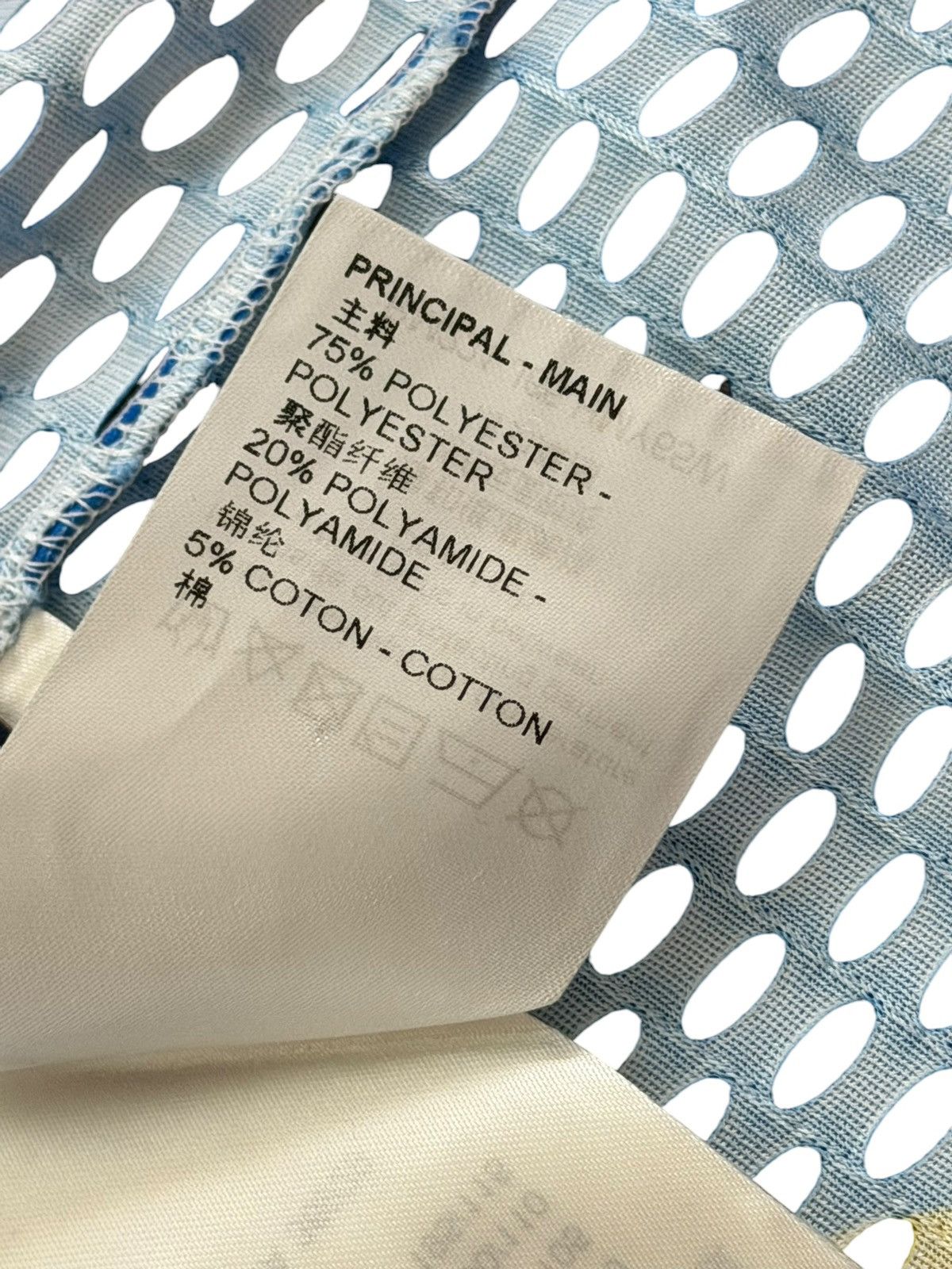 Louis Vuitton Louis Vuitton Blue Yellow Mesh Chargers Jersey Size US M / EU 48-50 / 2 - 7 Thumbnail