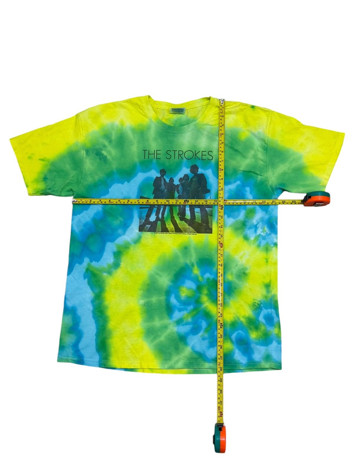 Band Tees × Bravado × Vintage VINTAGE Y2K TIE DYE THE STROKES UNDER BRAVADO LICENSED Size US L / EU 52-54 / 3 - 4 Thumbnail