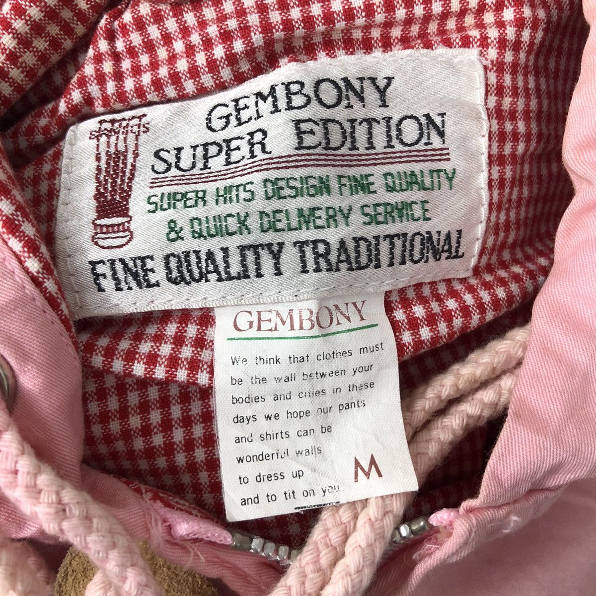 Japanese Brand × Vintage Vintage GEMBONY Super Edition Jacket Pink Colour Woman Size M / US 6-8 / IT 42-44 - 6 Thumbnail