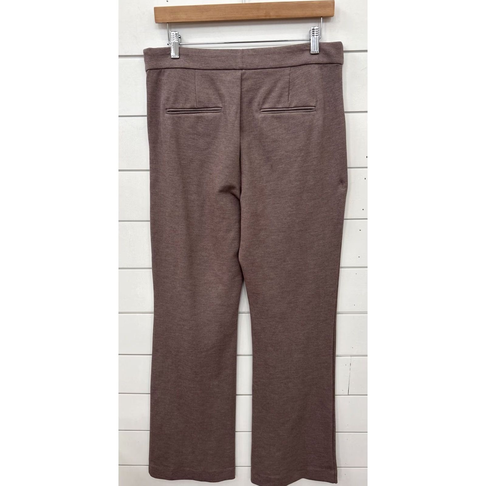 Ann Taylor NWT Ann Taylor Brown Twill Side Zip Trouser Business Pants Womens 10 Beige Dress Pants Mens? Womens - choose? Size 32" / US 10 / IT 46 - 5 Thumbnail