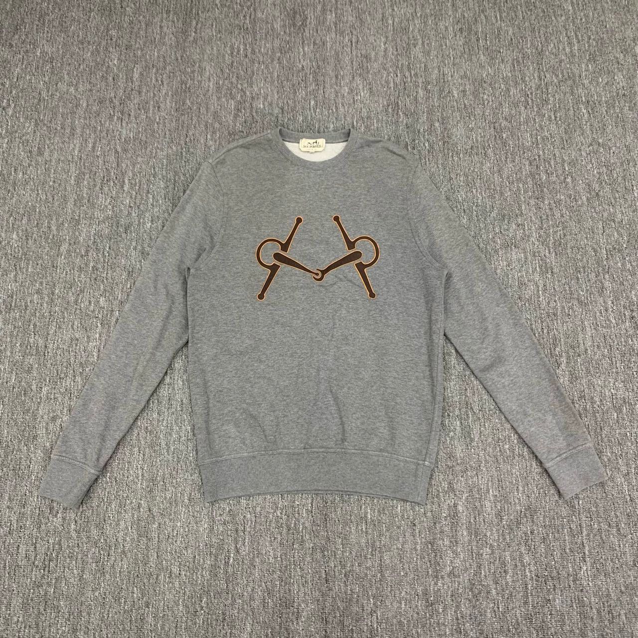 Hermes hermes gray crew neck sweatshirt medium Size US M / EU 48-50 / 2 - 1 Thumbnail