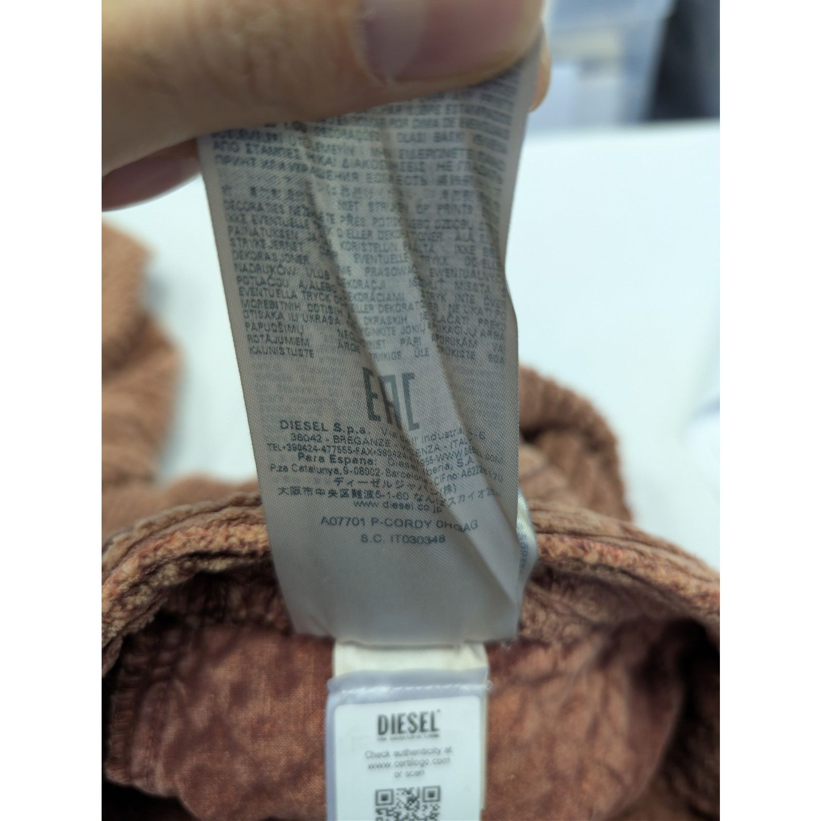 Diesel o1rshd1 P-Cordy Pantaloni Pants in Brown Size US 32 / EU 48 - 21 Thumbnail