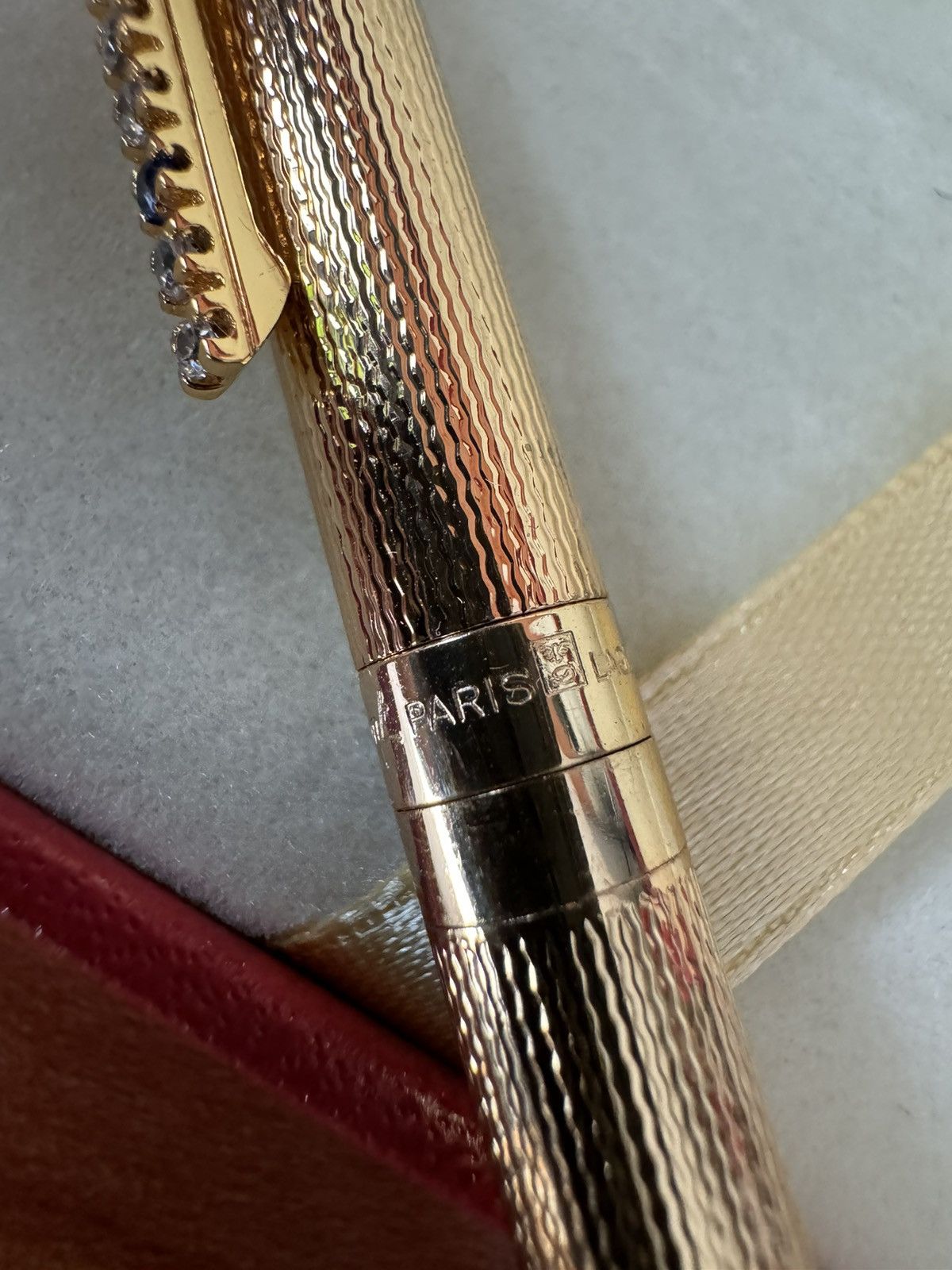 S.T. Dupont S.T DUPONT LAQUE DE CHINE GOLD DIAMOND SAPPHIRE ROLLERPEN Size ONE SIZE - 15 Thumbnail