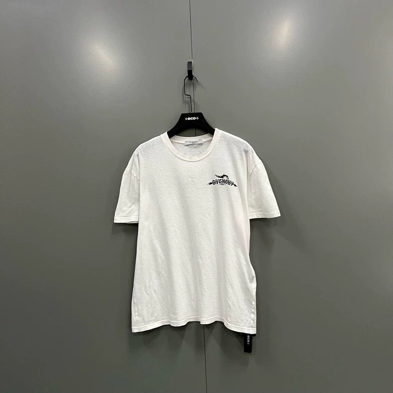 Givenchy White Printed Logo Short Sleeve 2506-Nextarrow