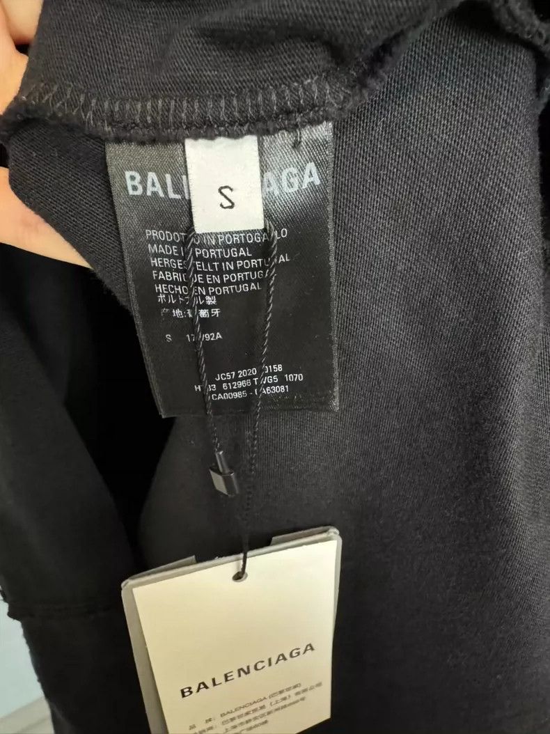 Balenciaga Balenciaga Front and back logo black short sleeves Size US S / EU 44-46 / 1 - 4 Thumbnail
