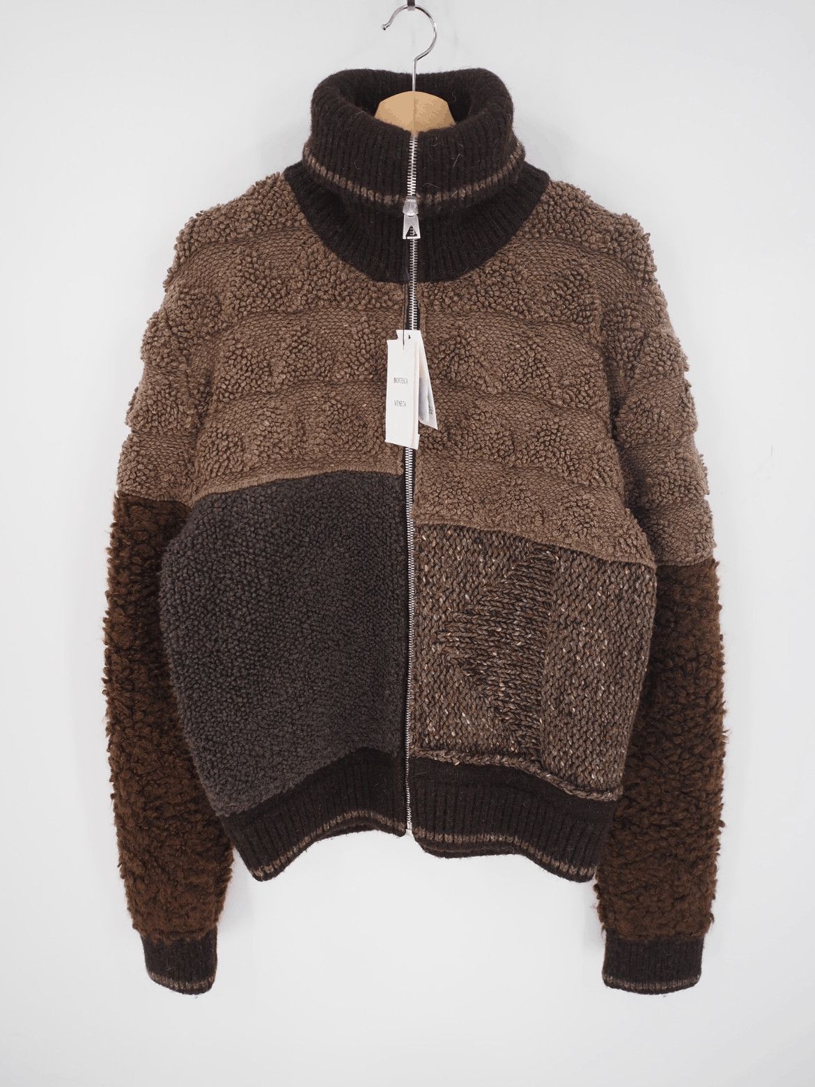 Bottega Veneta 22AW Neutral Patchwork Jacket