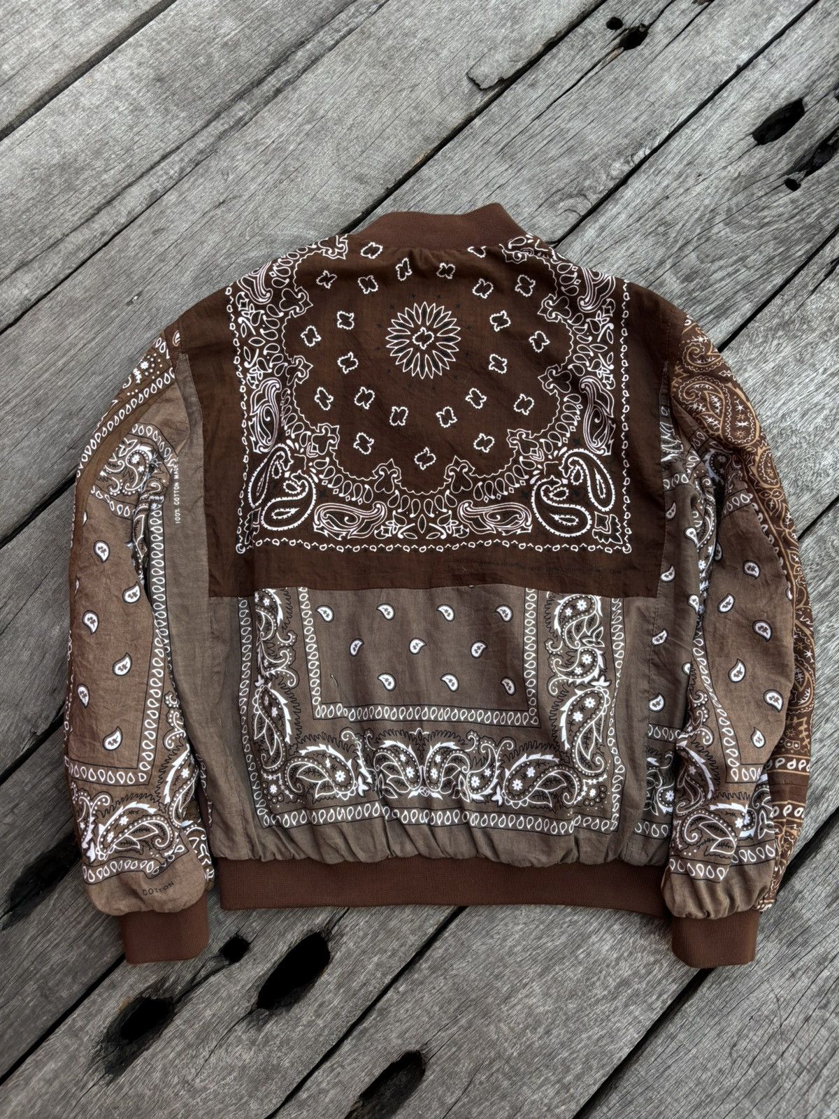 Handmade Bandana Brown Custom Made Jacket Size US L / EU 52-54 / 3 - 2 Thumbnail