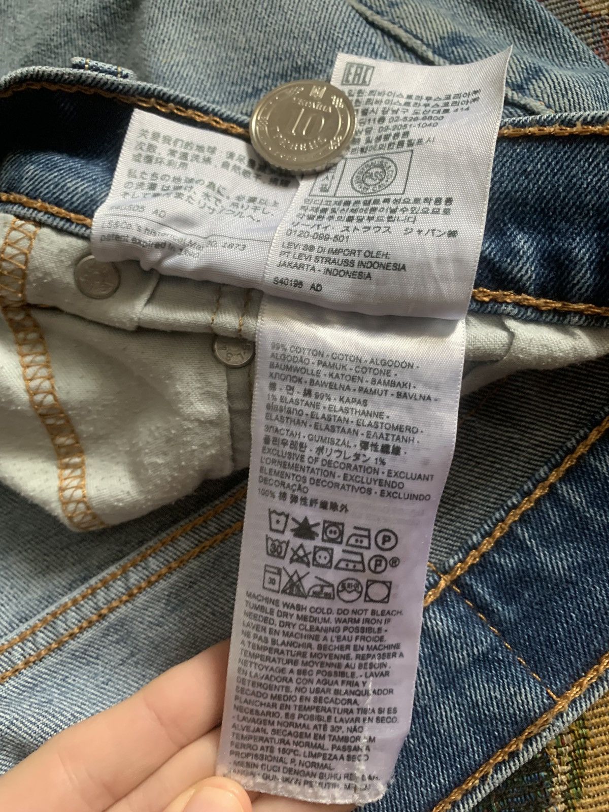 Levi's Levi's 512 Slim Taper Jeans Light Blue Wash W36 L32 Size US 36 / EU 52 - 5 Thumbnail