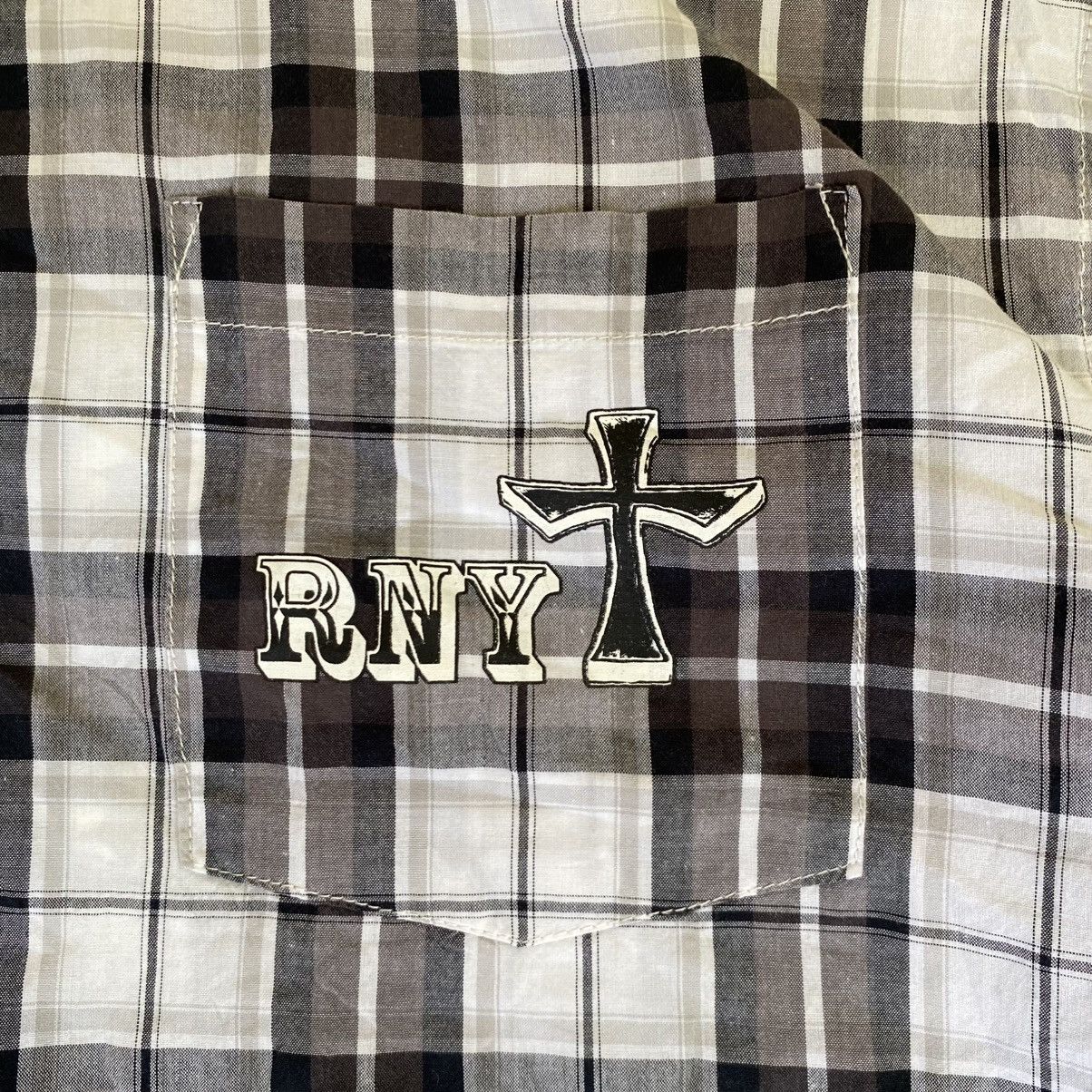 Hysteric Glamour 2000s R.N.Y Skull Checkered Shirt Size US L / EU 52-54 / 3 - 5 Thumbnail