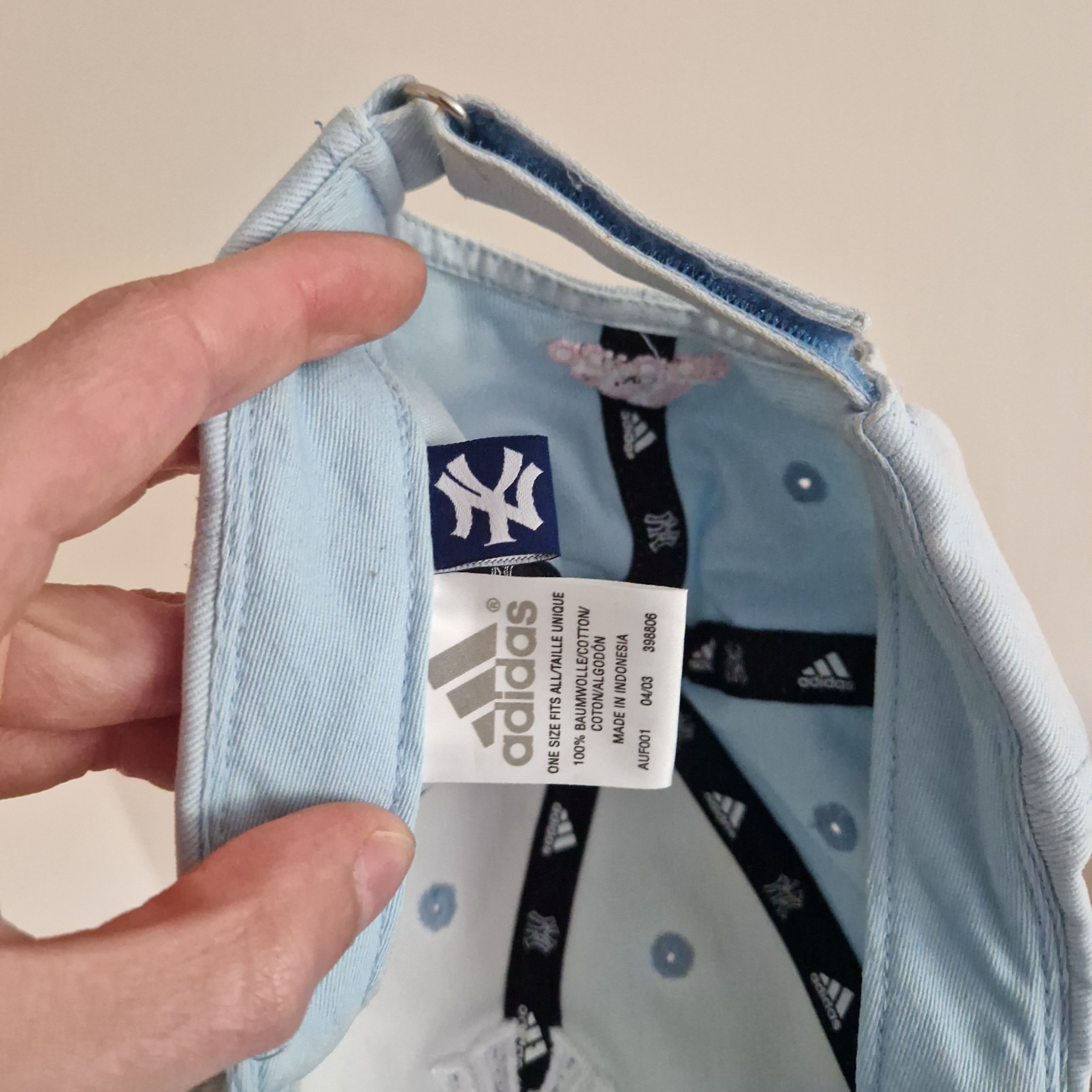 New Era × New York Yankees Pastel Blue Yankees Cap by Adidas Size ONE SIZE - 4 Thumbnail