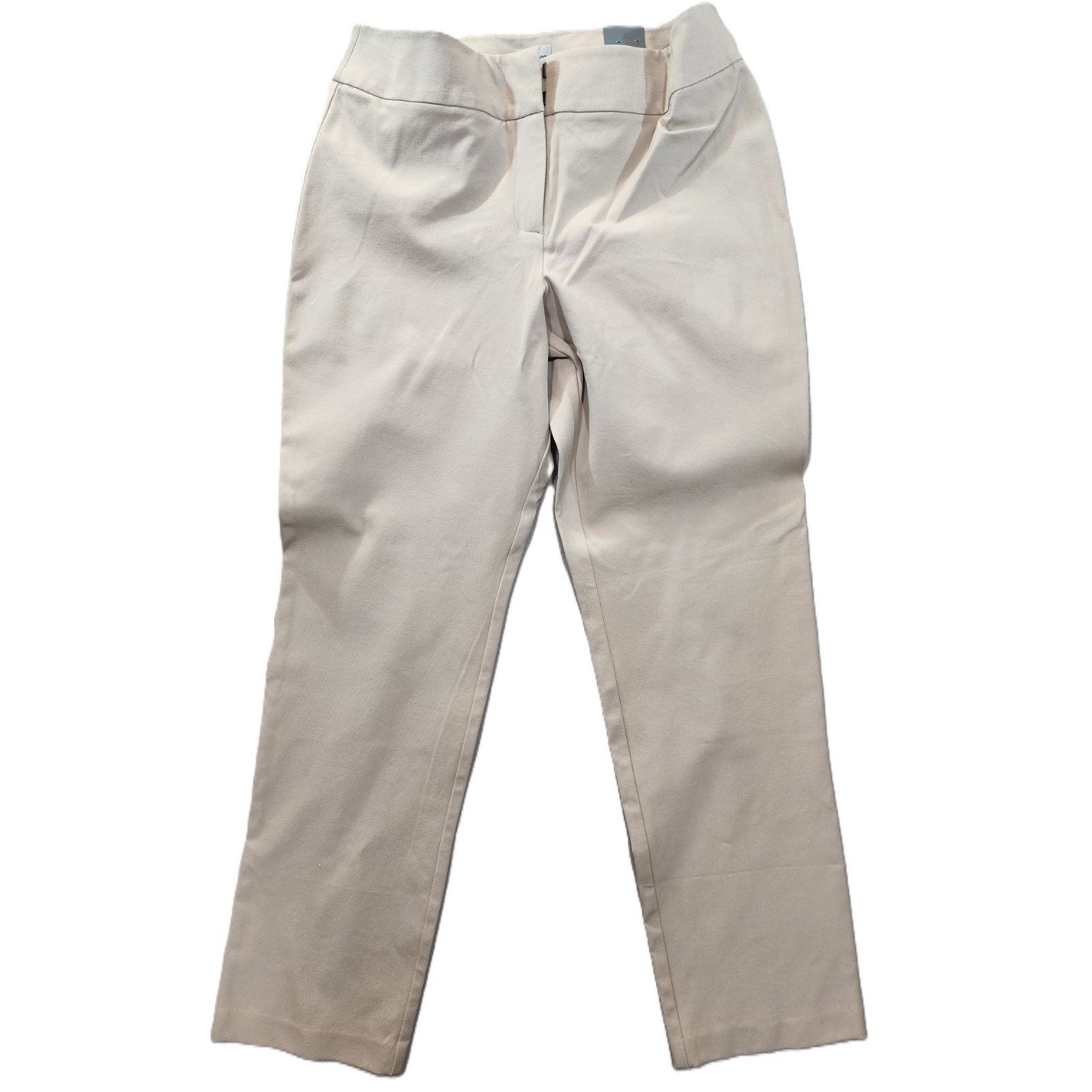 Chicos Chico's Original Straight Leg Trousers Women Size 10 Tan New Size 32" / US 10 / IT 46 - 1 Thumbnail