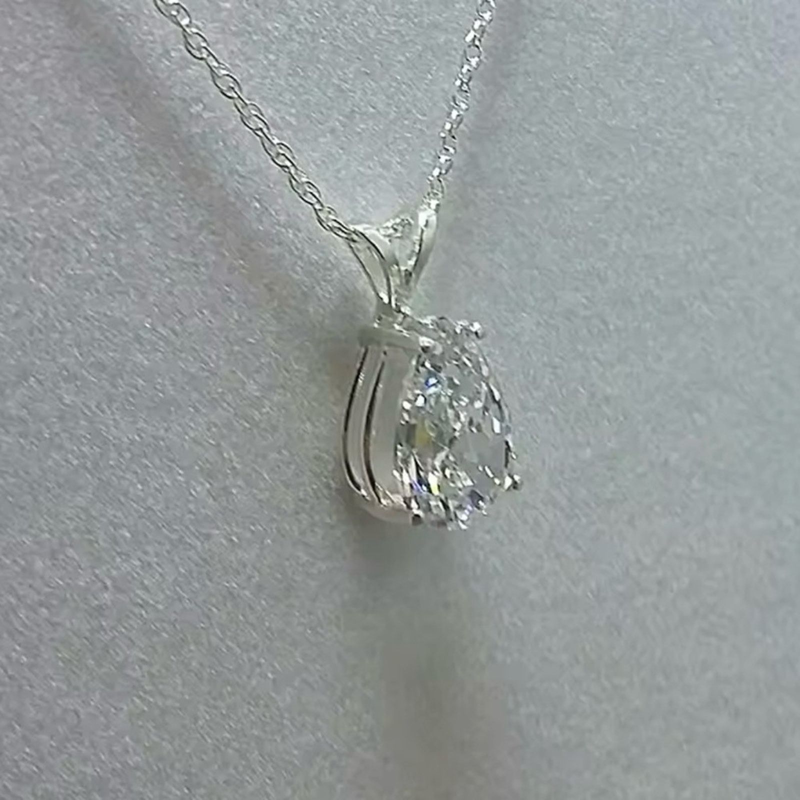 Other Water Drop Cubic Zirconia Crystal Women's Necklace Size ONE SIZE - 2 Thumbnail