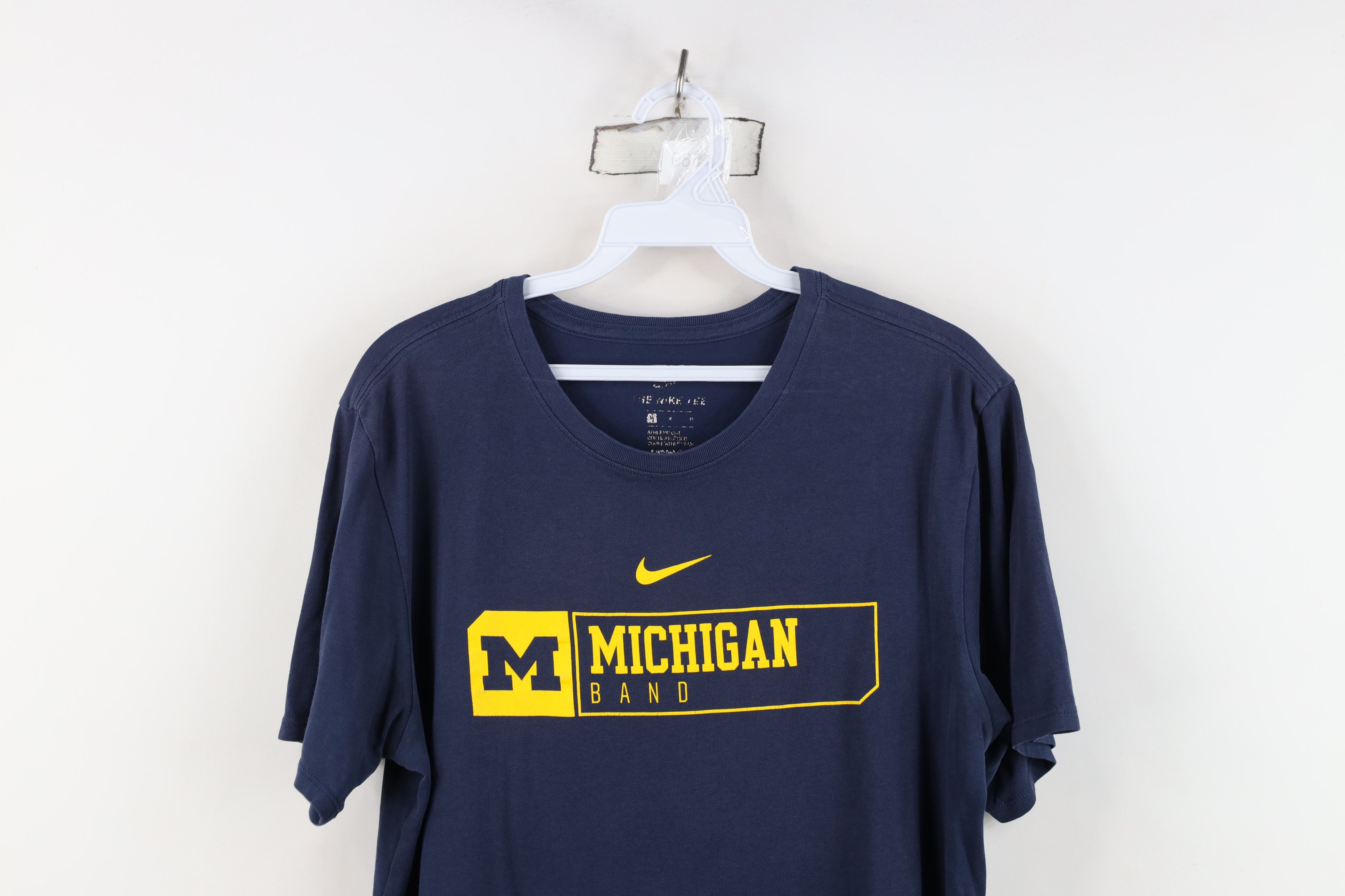 Nike Nike Spell Out University of Michigan Band T-Shirt Blue Size US M / EU 48-50 / 2 - 2 Thumbnail