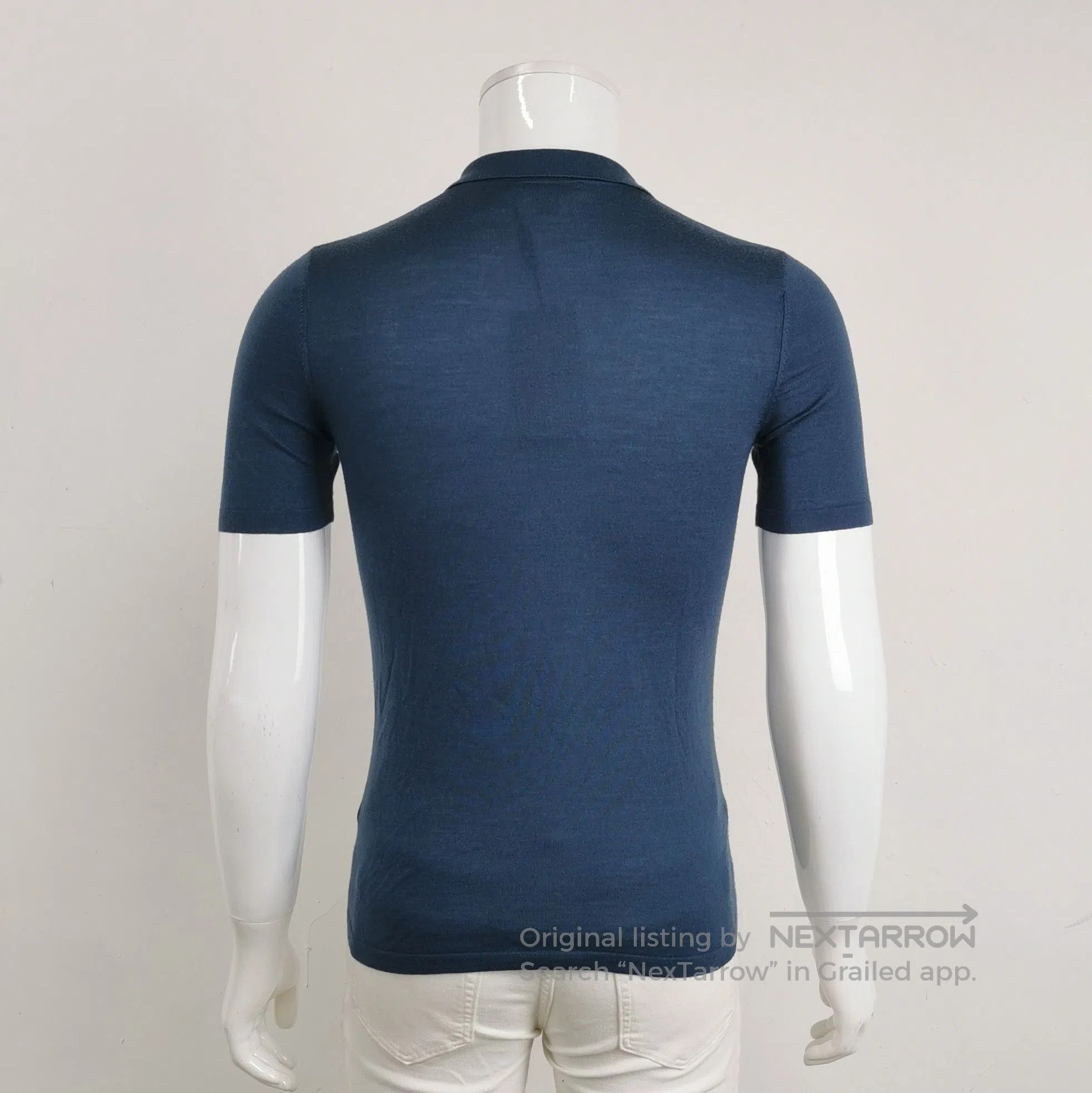 Burberry Burberry Wool Silk Blend Short Sleeve Polo . Size US S / EU 44-46 / 1 - 1 Thumbnail