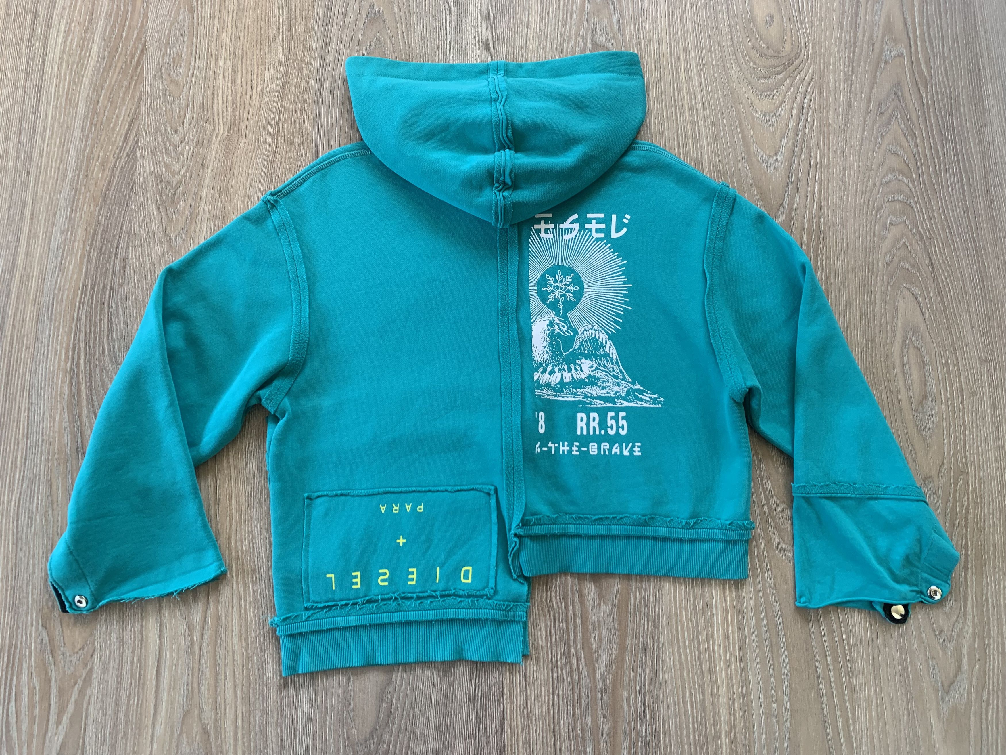 Diesel Vintage Diesel Asymmetric Womens Hoodie Size S / US 4 / IT 40 - 3 Thumbnail
