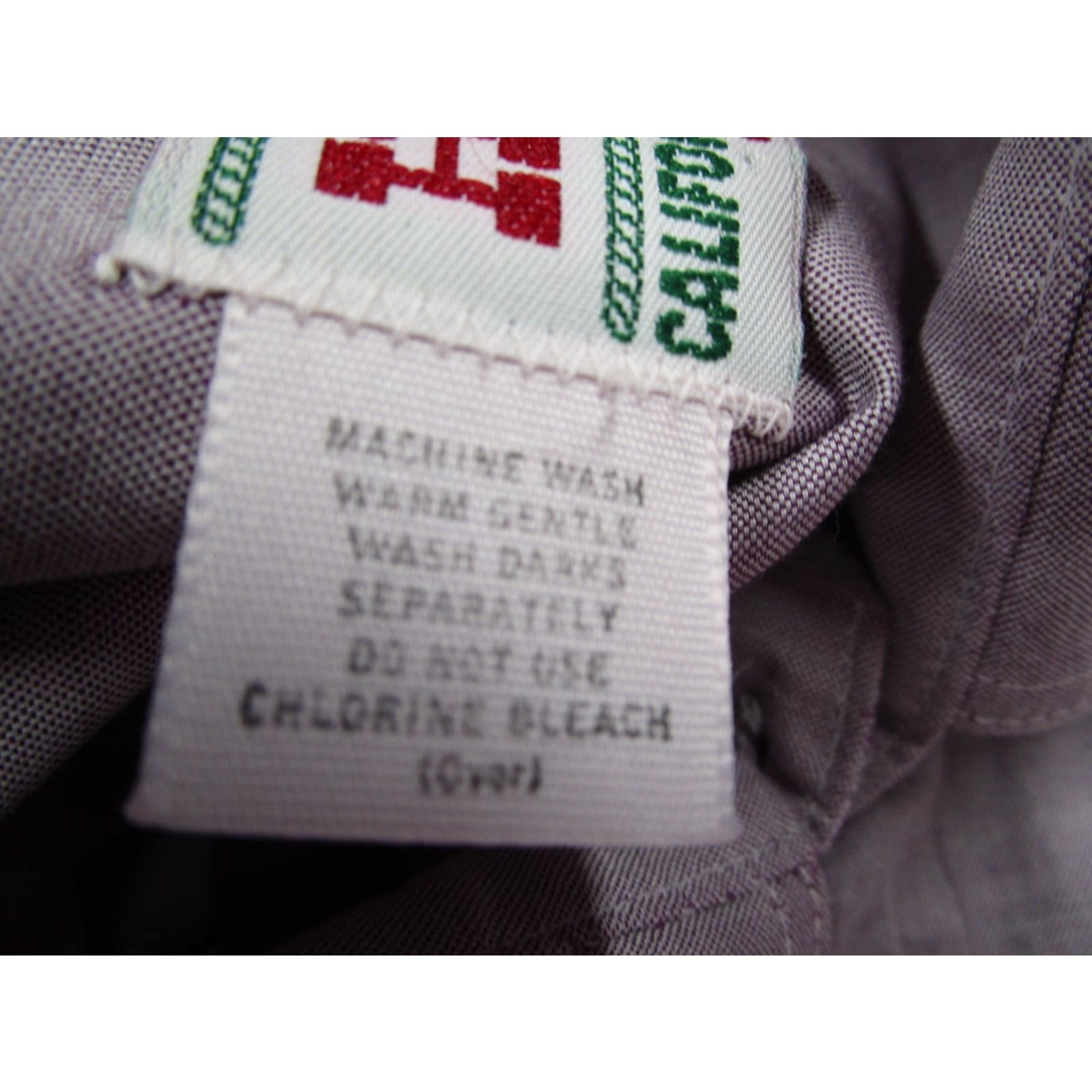 Vintage VINTAGE H Bar C Shirt Mens 16 33 Purple Button Up Rancher Yoke Made in USA Size US L / EU 52-54 / 3 - 4 Thumbnail
