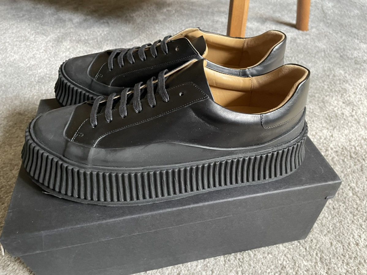 Jil Sander Men’s Jil Sander Padded Leather Low Top Sneaker Sz 42 Size US 9 / EU 42 - 8 Thumbnail