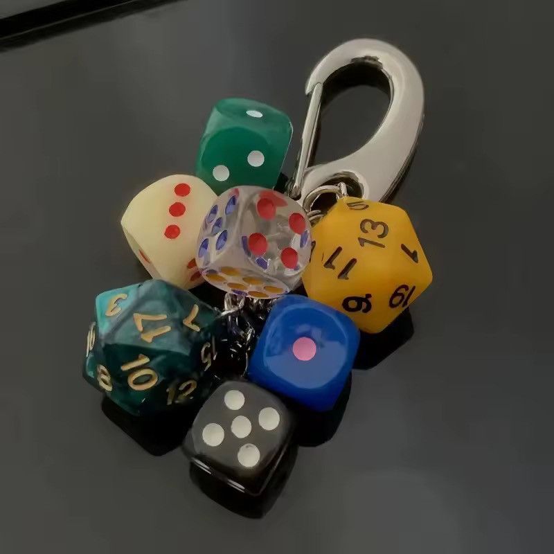 Other Streetwear Dice Key Chain Carabiner Bag Jeans Decoration Size ONE SIZE - 5 Thumbnail