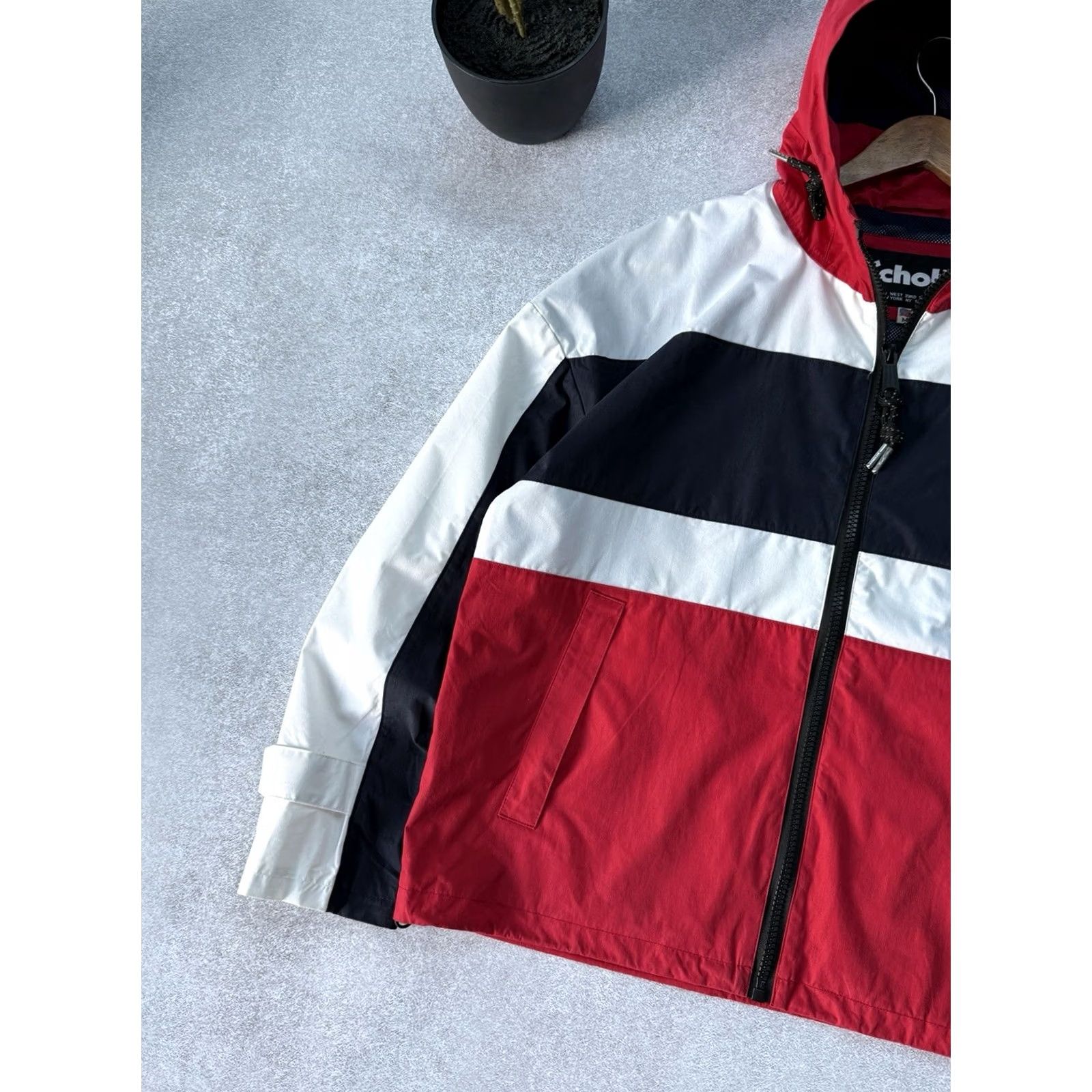Schott VINTAGE Schott NYC Windbreaker Jacket Hooded Full Zip Mens M Blue Windbreaker Schott NYC Jacket 90s Retro Vintage Mens Size M Size US M / EU 48-50 / 2 - 5 Thumbnail