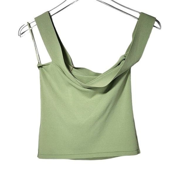 Cult Gaia NEW Cult Gaia Kimmy Knit Fitted Off Shoulder Top in Moonston Size L / US 10 / IT 46 - 10 Thumbnail