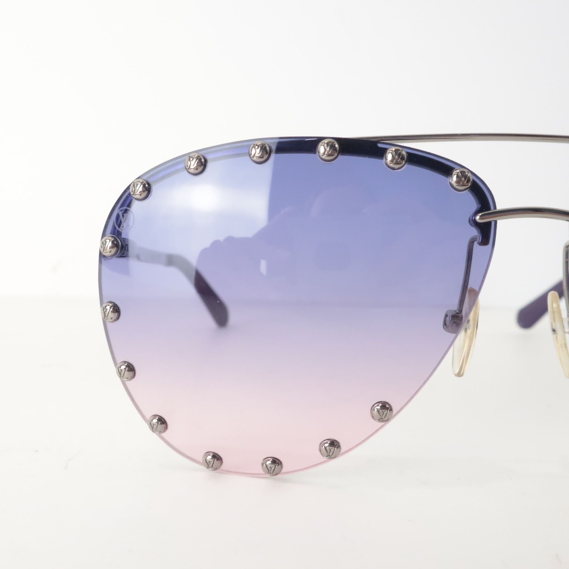 Louis Vuitton Louis Vuitton Pink Violet Party Sunglasses Size ONE SIZE - 13 Thumbnail