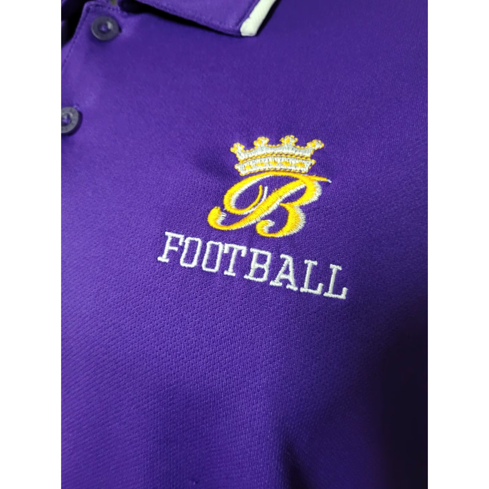 Nike Nike Golf Polo Shirt - Polo - Large - Purple - Blissfield Royals Football - 100% Polyester - Short Sleeve - Men Size US L / EU 52-54 / 3 - 3 Thumbnail