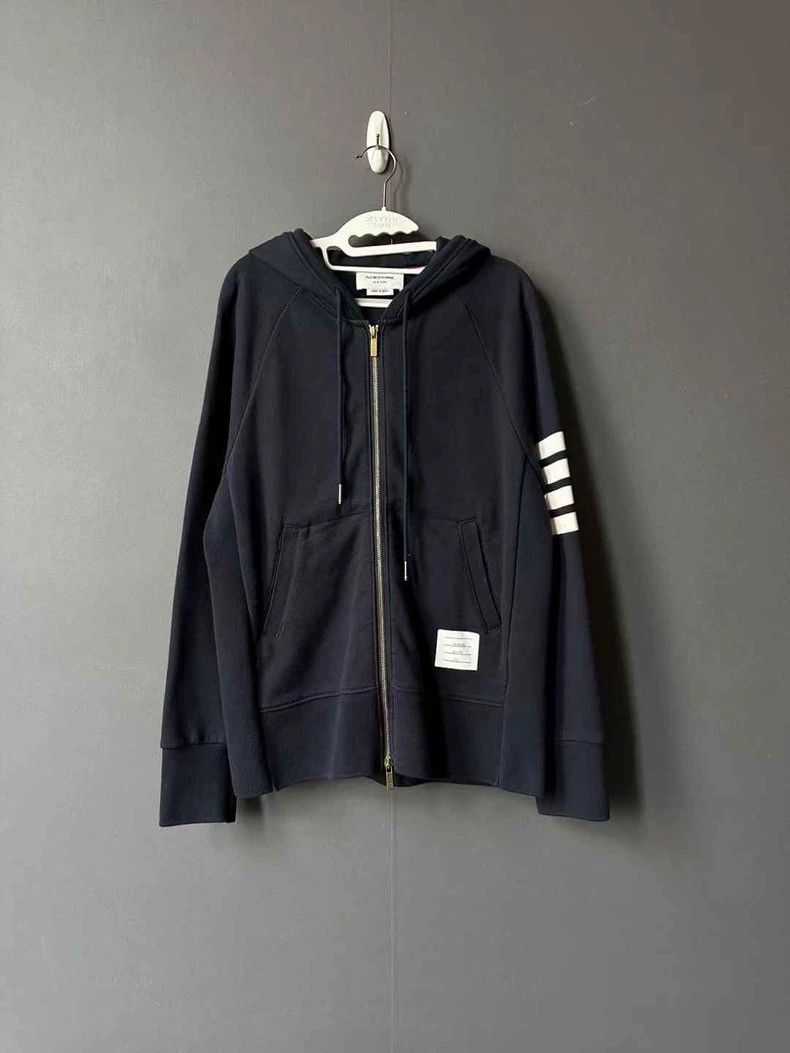 Thom Browne Thom Browne size4 Blue knit cardigan Size US XL / EU 56 / 4 - 1 Thumbnail