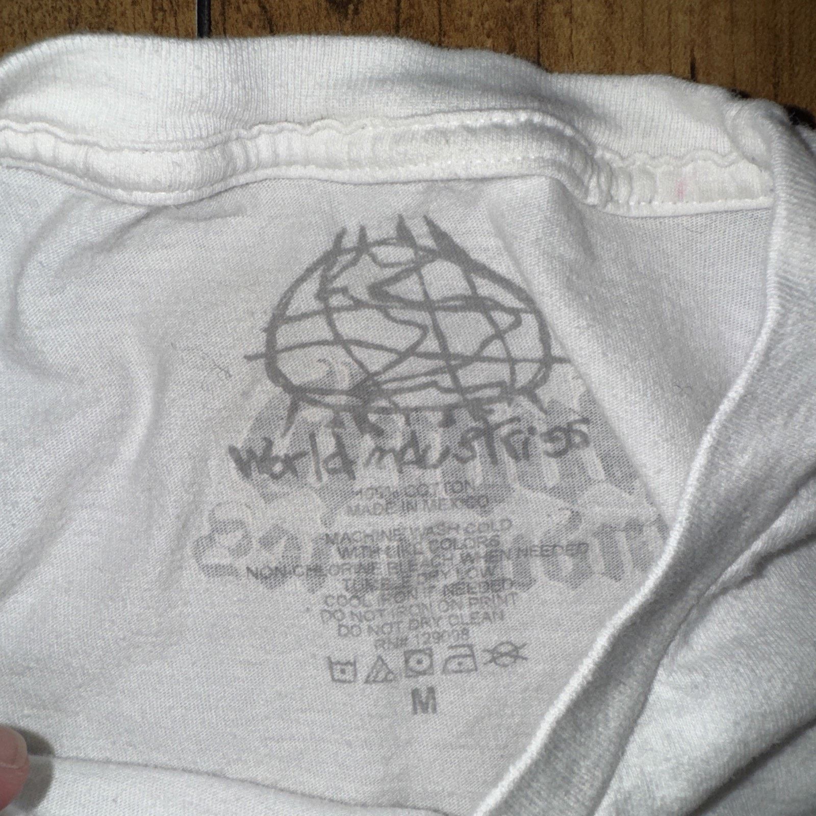 Japanese Brand × Vintage World Industries Flaming Lucha Libre T-Shirt White Med 18x26 Size US M / EU 48-50 / 2 - 3 Thumbnail