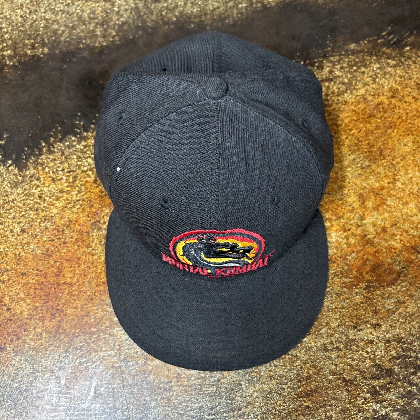 New Era Mortal Kombat Hat New Era Fitted Finish Him Size 7 3/8 Rare Size ONE SIZE - 6 Thumbnail