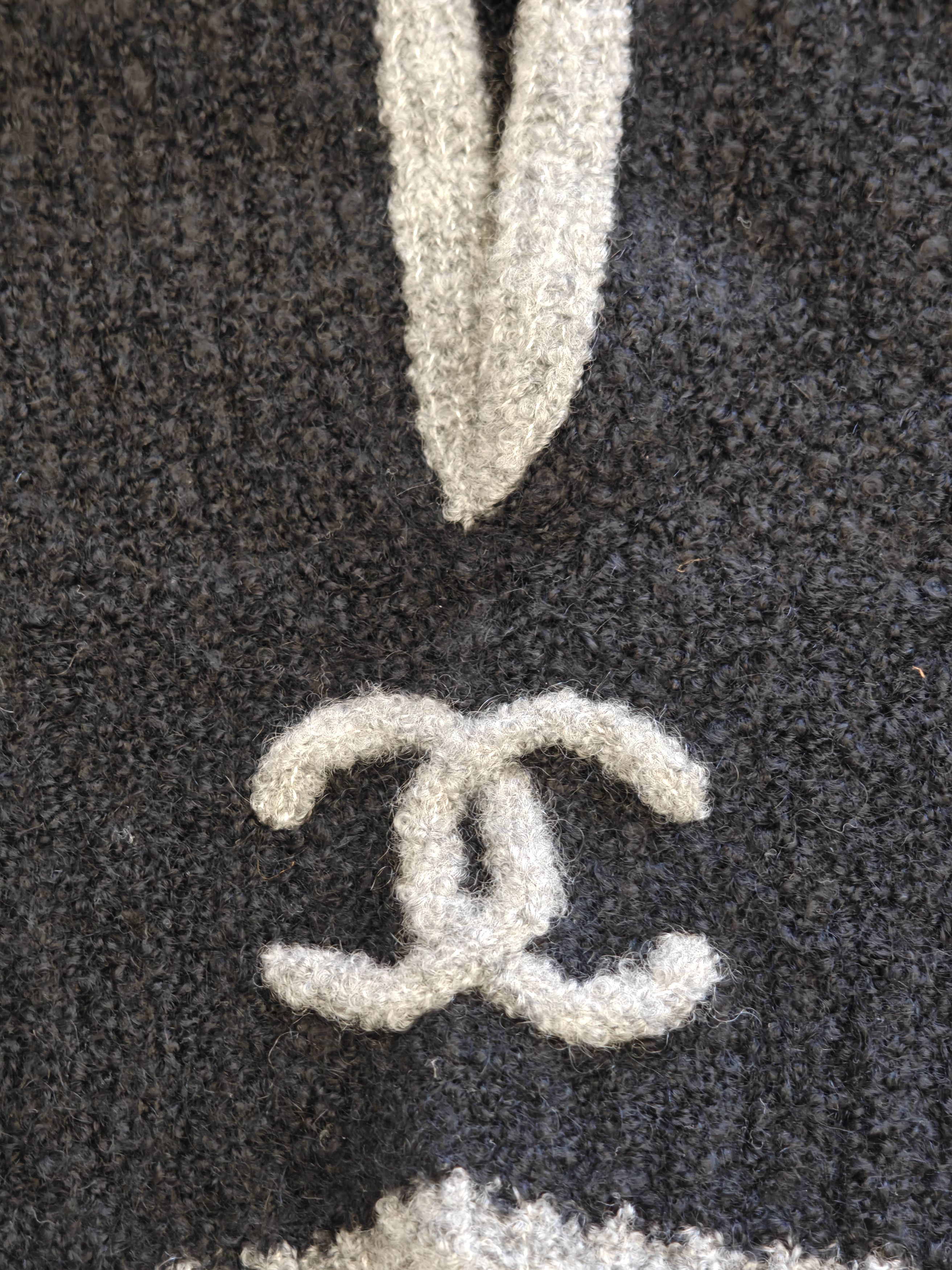 Chanel Chanel Black and grey cold hat Size ONE SIZE - 3 Thumbnail