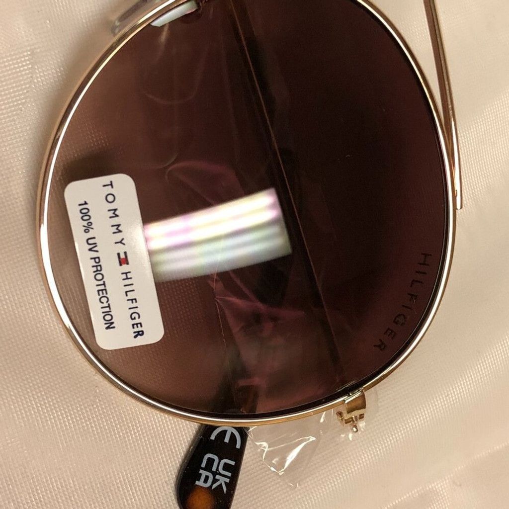 Tommy Hilfiger Tommy Hilfiger Gold & Brown Aviator Sunglasses Size ONE SIZE - 3 Thumbnail