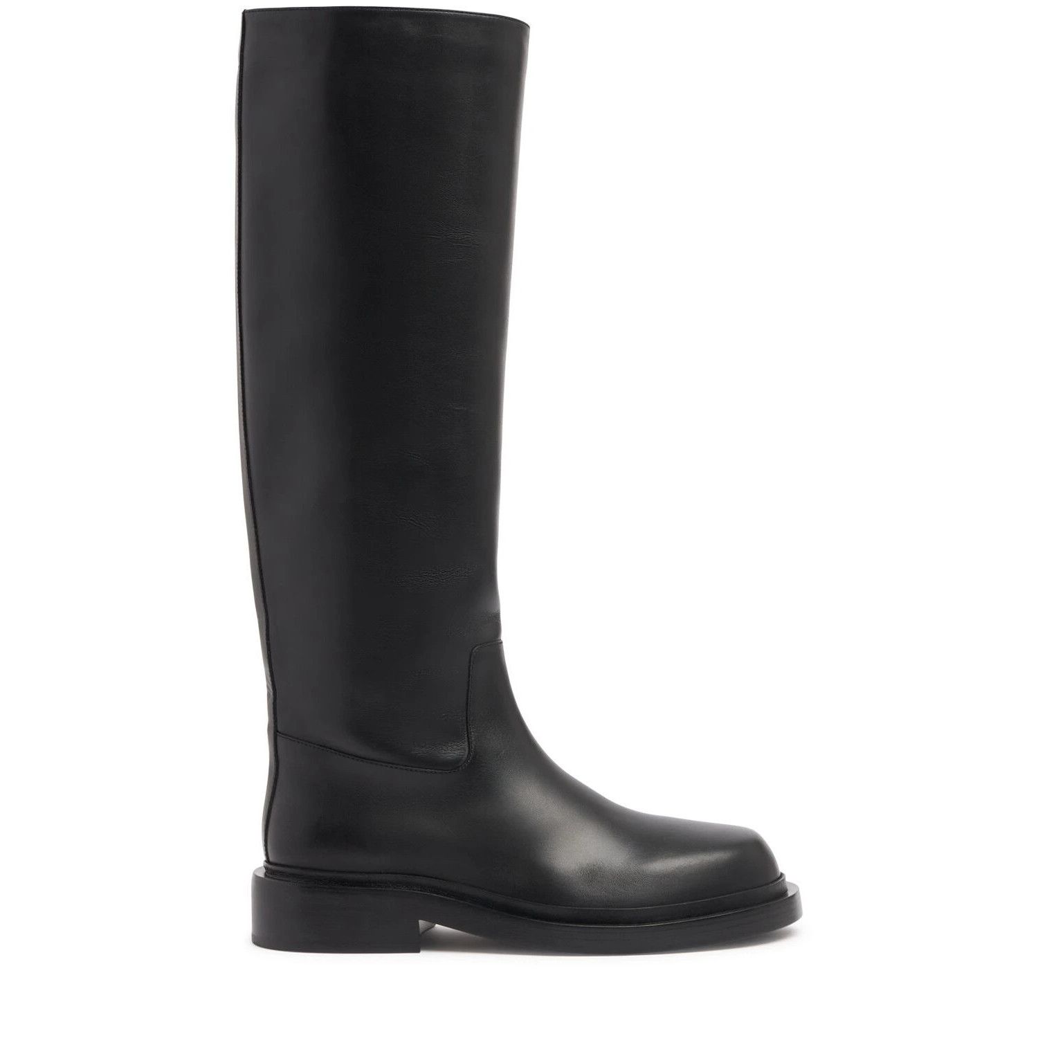 Jil Sander JIL SANDER $2250 Black Leather High Boots New & Authentic (W Size US 9 / IT 39 - 1 Thumbnail
