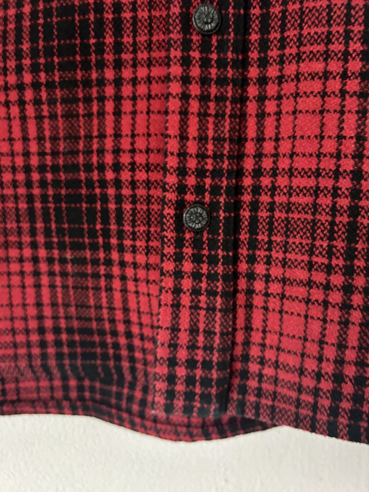 Off-White Check Wool Tartan Shirt Size US M / EU 48-50 / 2 - 5 Thumbnail