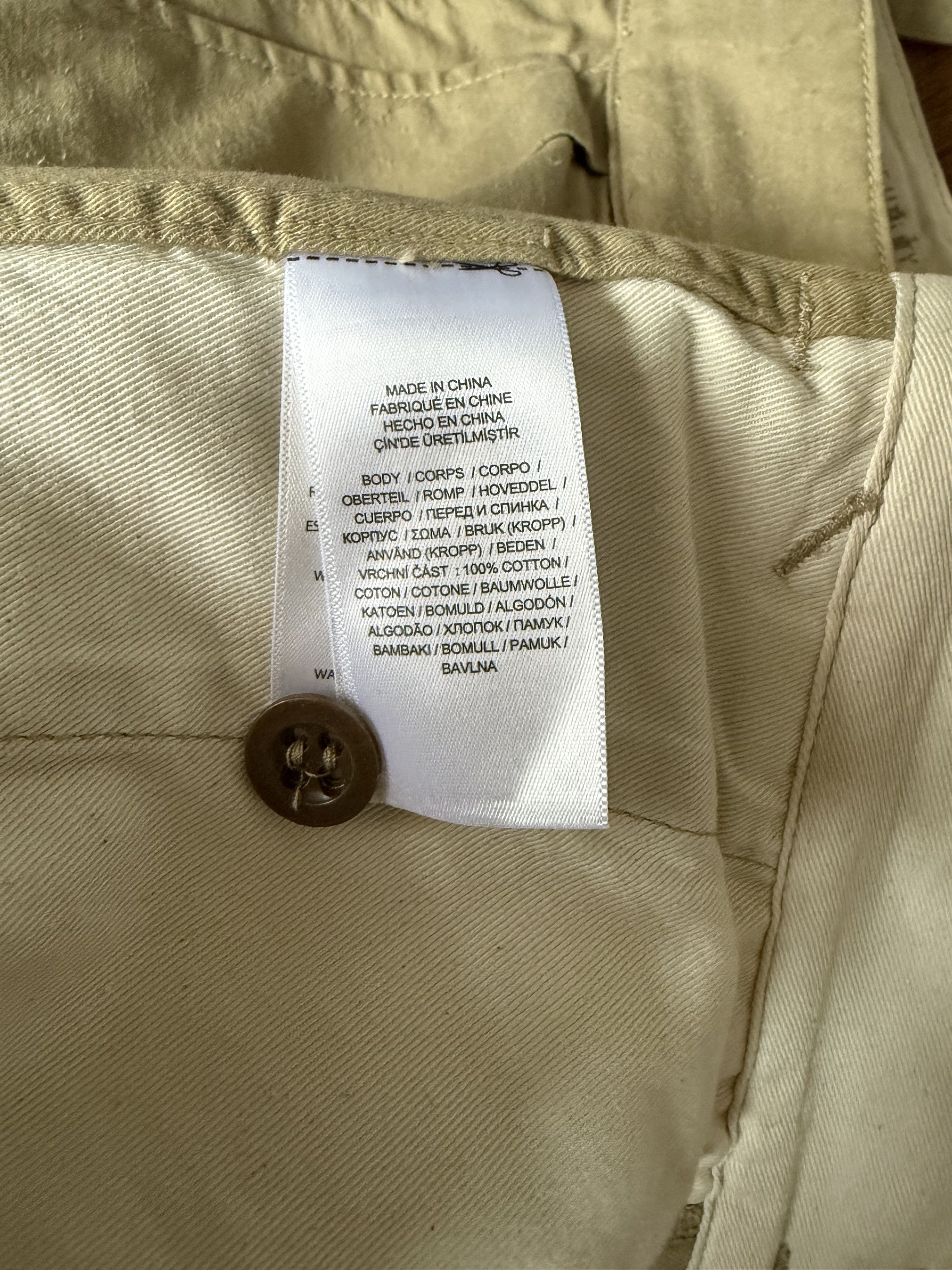 RRL Ralph Lauren Khaki Pleated Chino Trousers Size US 29 - 10 Thumbnail