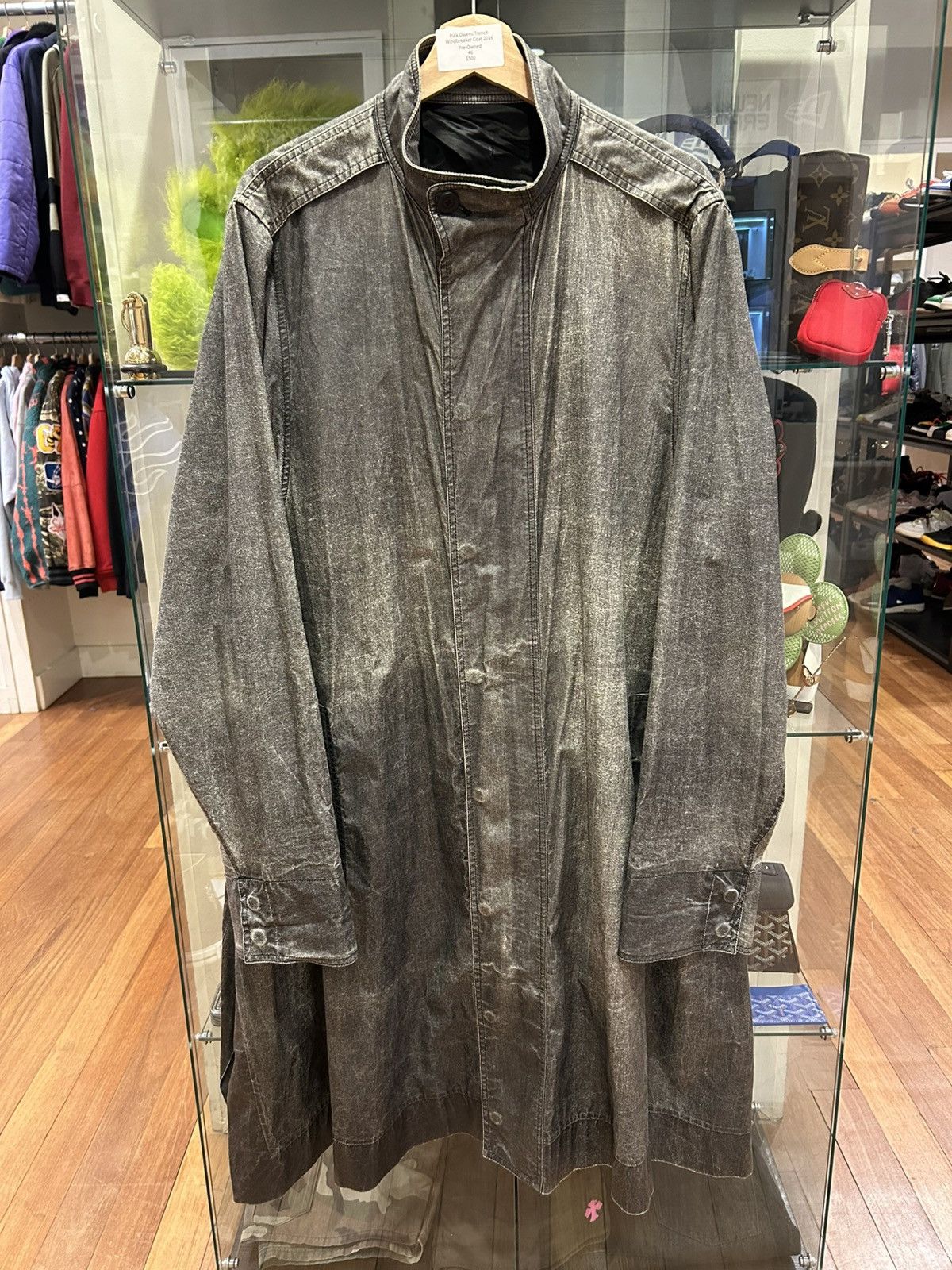 Rick Owens Rick Owens Trench Coat Windbreaker Coat 2016 Size US S / EU 44-46 / 1 - 1 Thumbnail